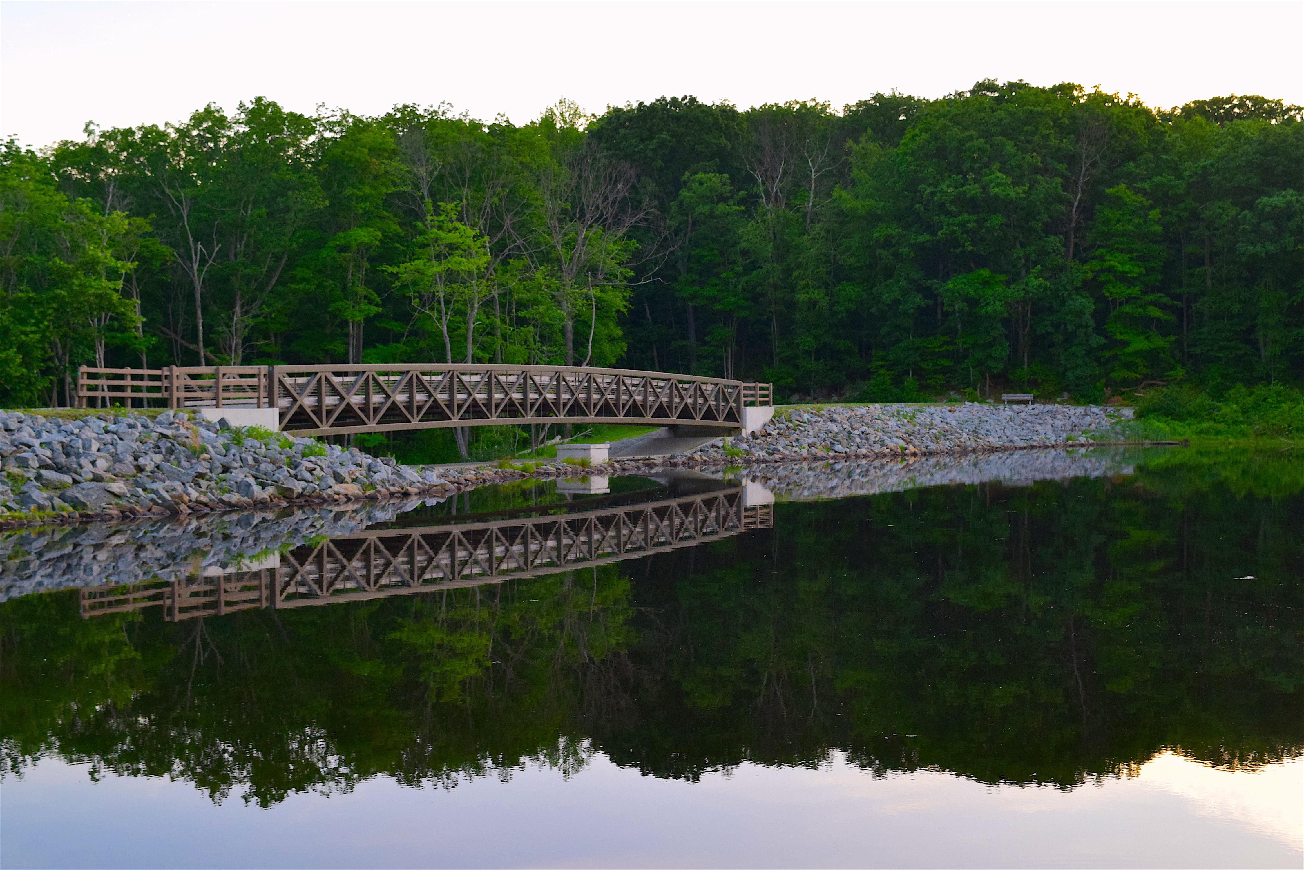 scenery, evening, peaceful, outdoor, outdoors, architecture, tranquil scene, sun, water, tranquility, scenic, sunlight, built structure, growth, tree, landscape, HD Wallpaper