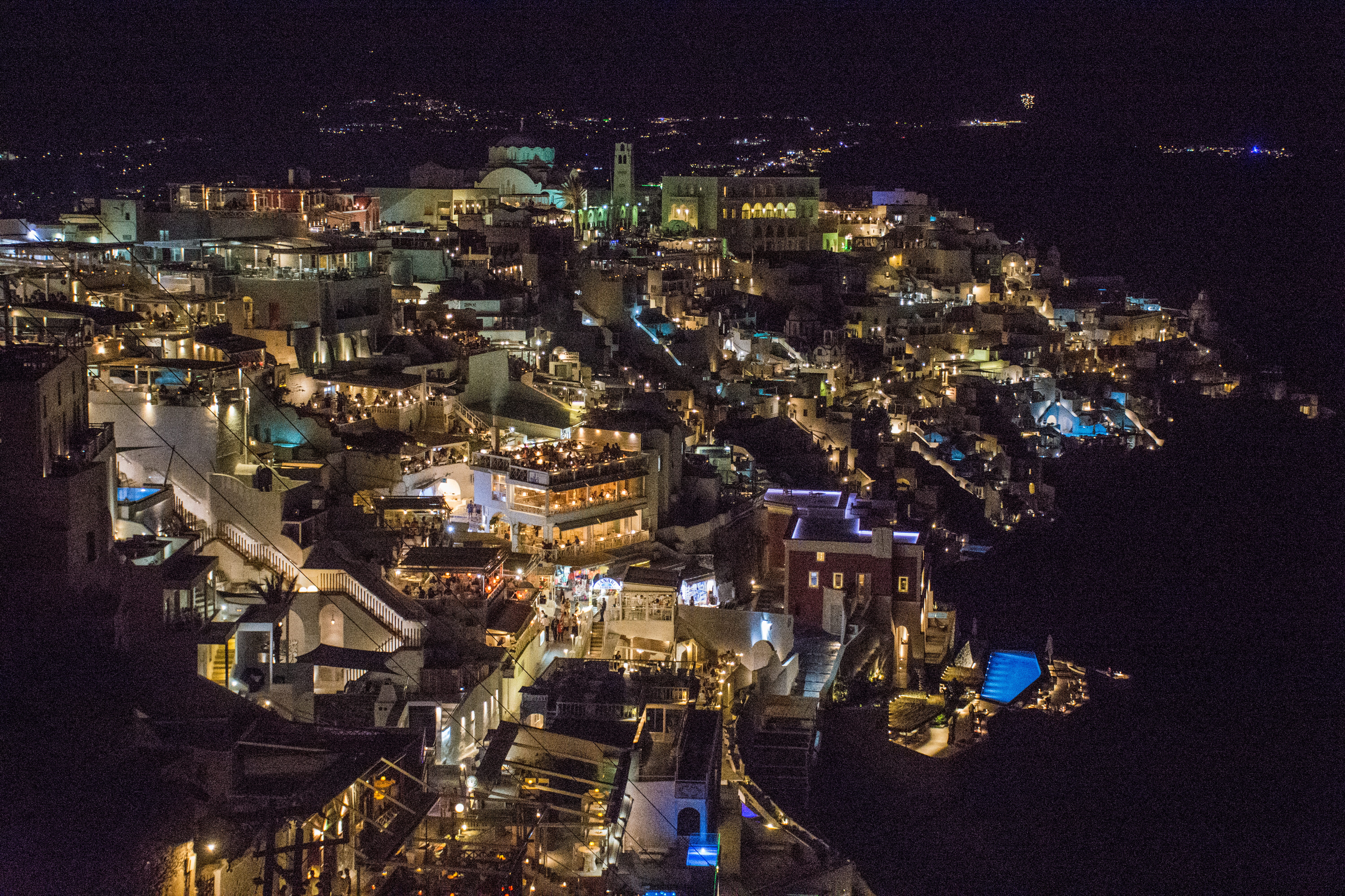 cityscape, architecture, holiday, greek islands, high angle view, transportation, residential district, 5K, sea, no people, skyscraper, nice, built structure, HD Wallpaper