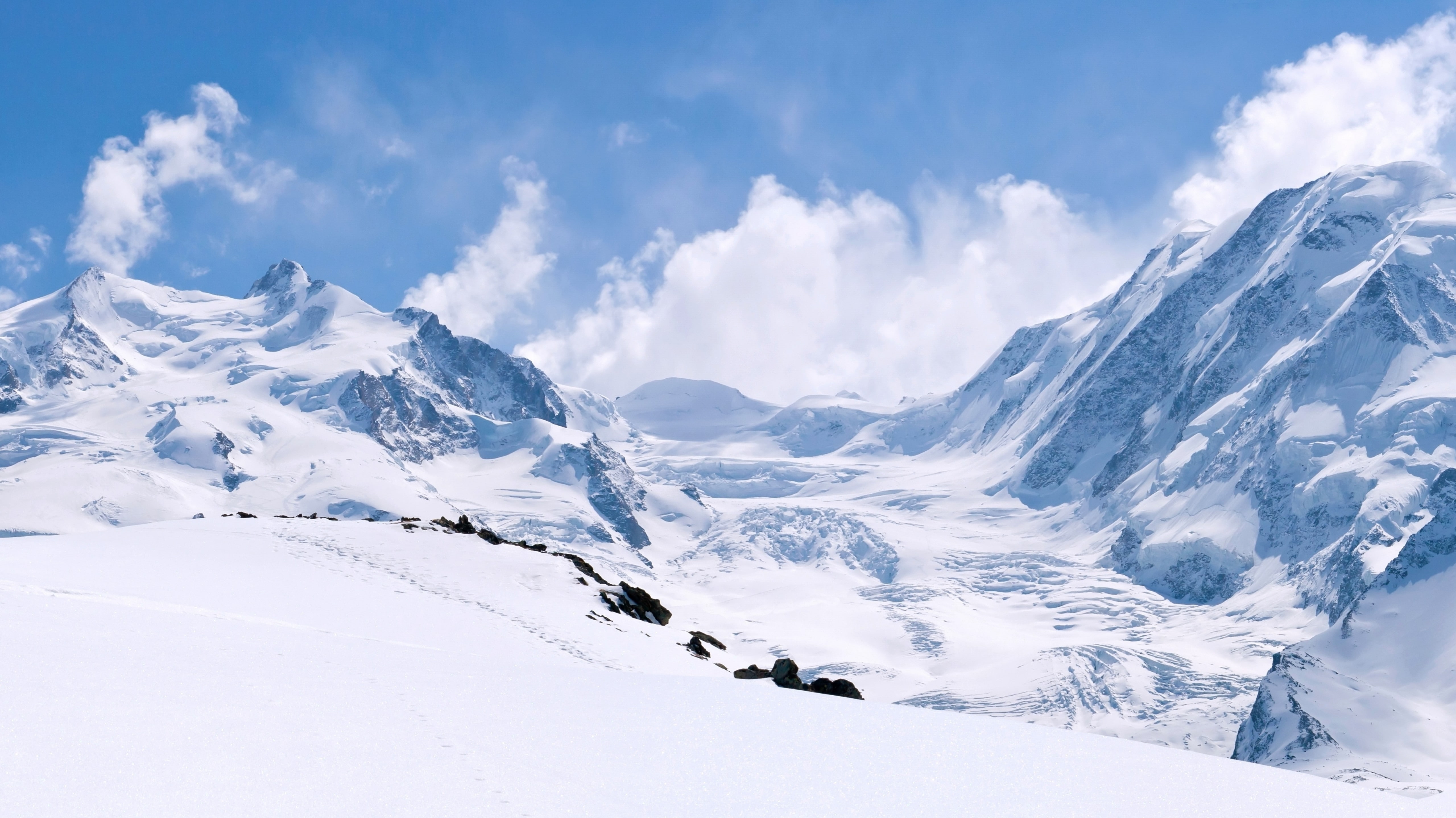 5K, 5k, Kitzsteinhorn Kaprun, snow, mountain, travel, tourism, 4k, Australia, HD Wallpaper