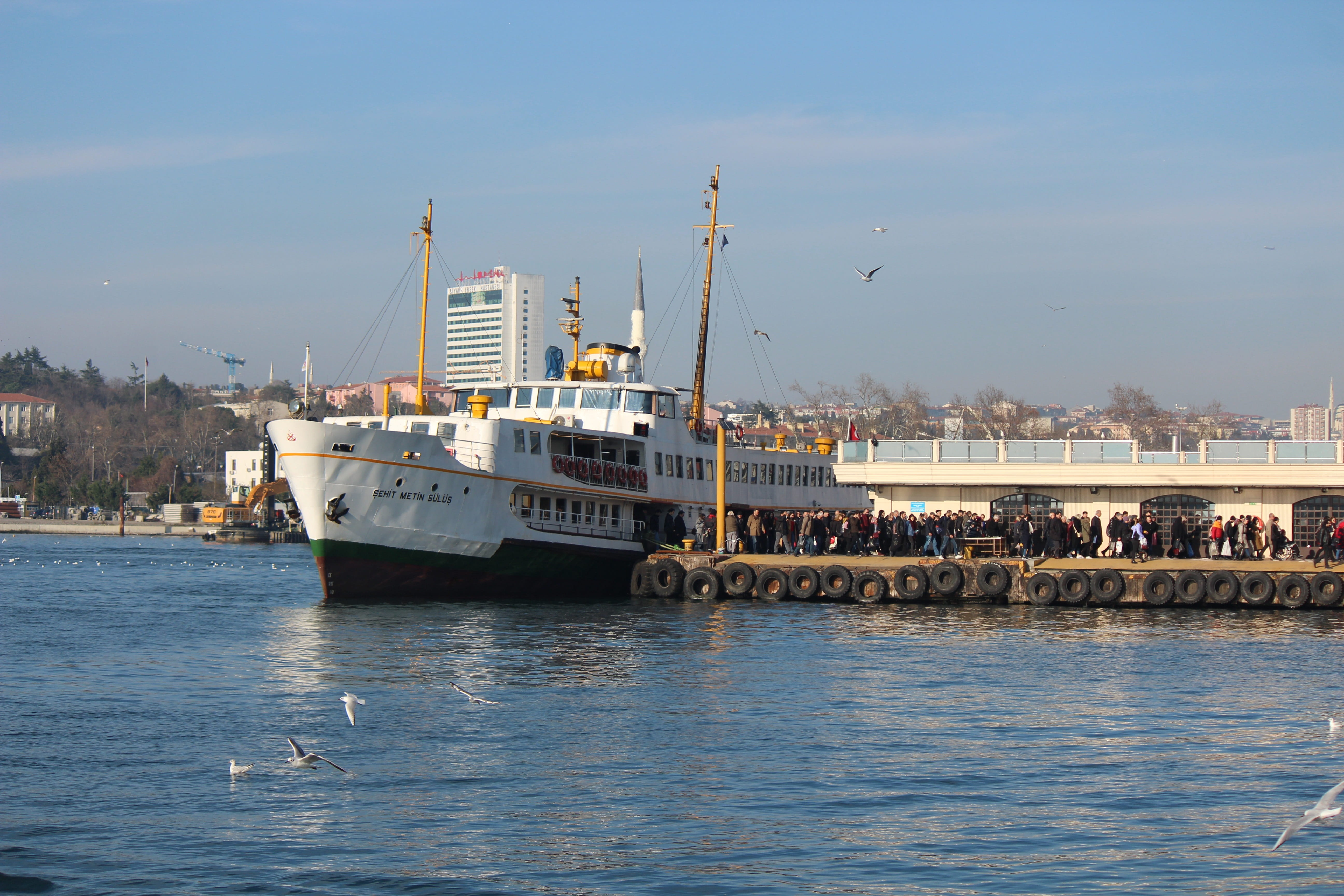 outdoors, city, passenger craft, background, port, holiday, transportation, sky, old, mode of transportation, 5K, ship, nautical vessel, passenger, shipping, HD Wallpaper