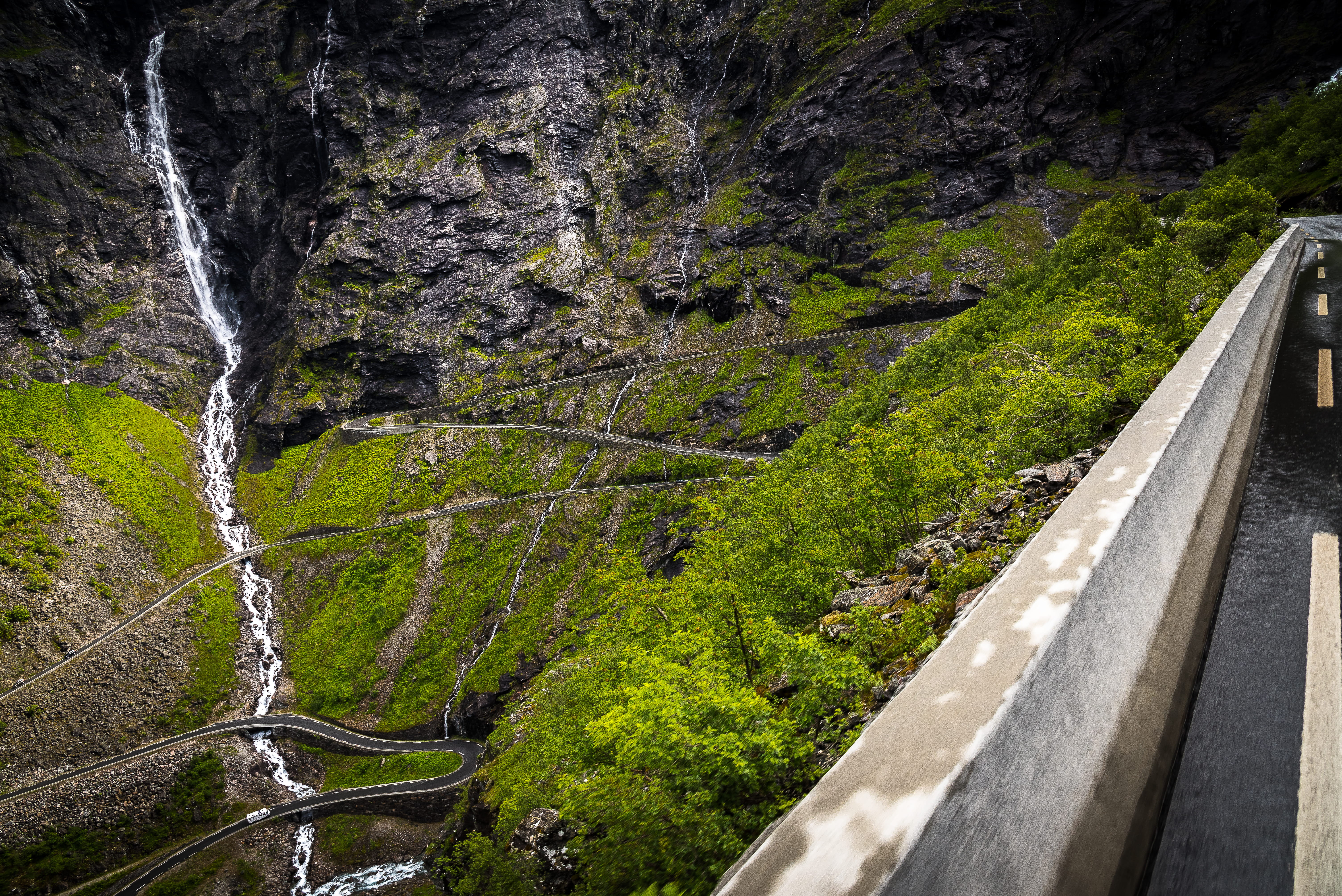 flowing, roads, lush, non-urban scene, flowing water, tranquil scene, winding, plant, road, nature, outdoors, day, norway, green color, adventure, no people, HD Wallpaper