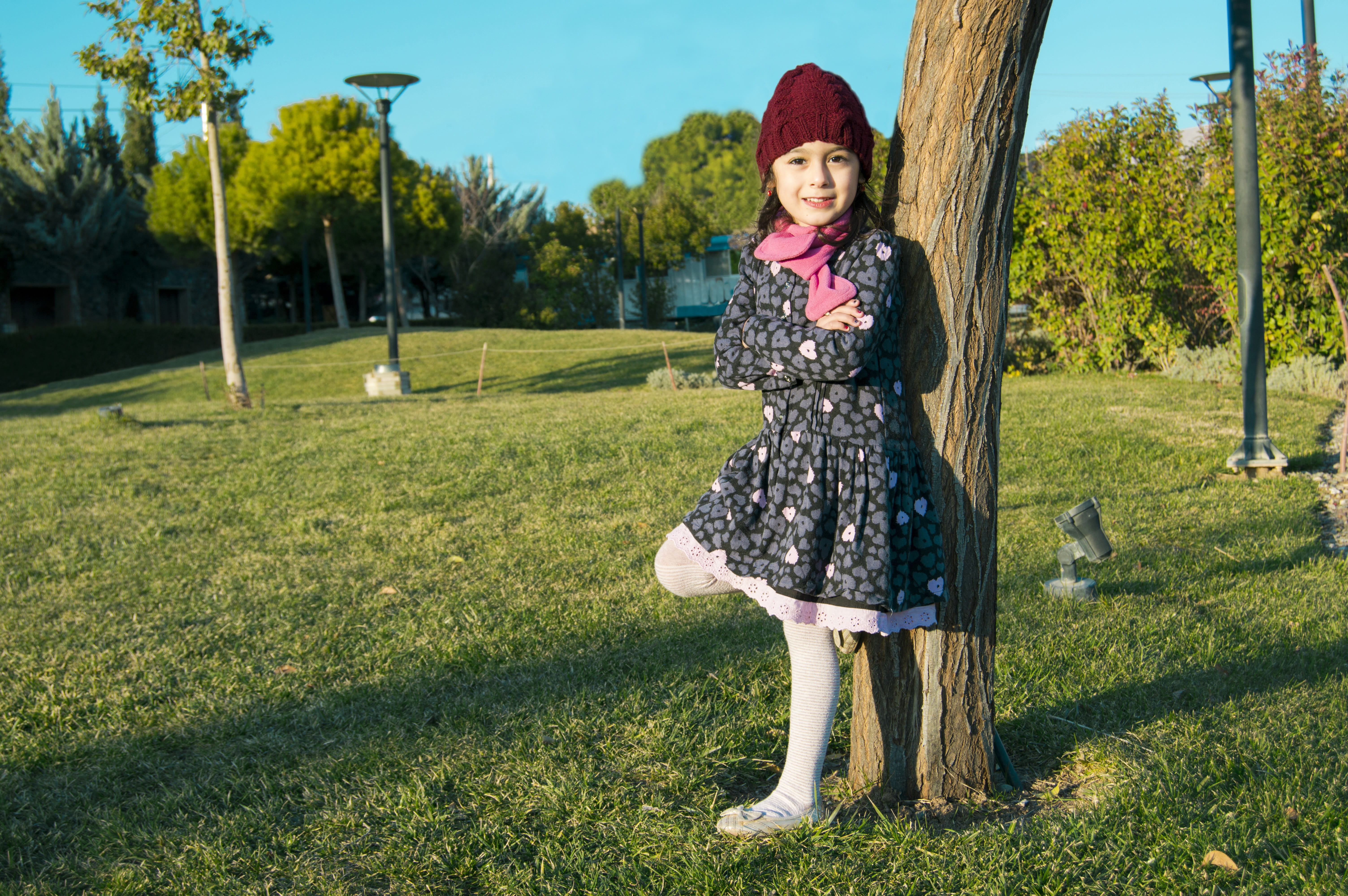 smiling, kid, grass, female, joy, real people, green color, leisure activity, one Person, females, tree, cute, Kurdistan, outdoors, looking At Camera, childhood, HD Wallpaper