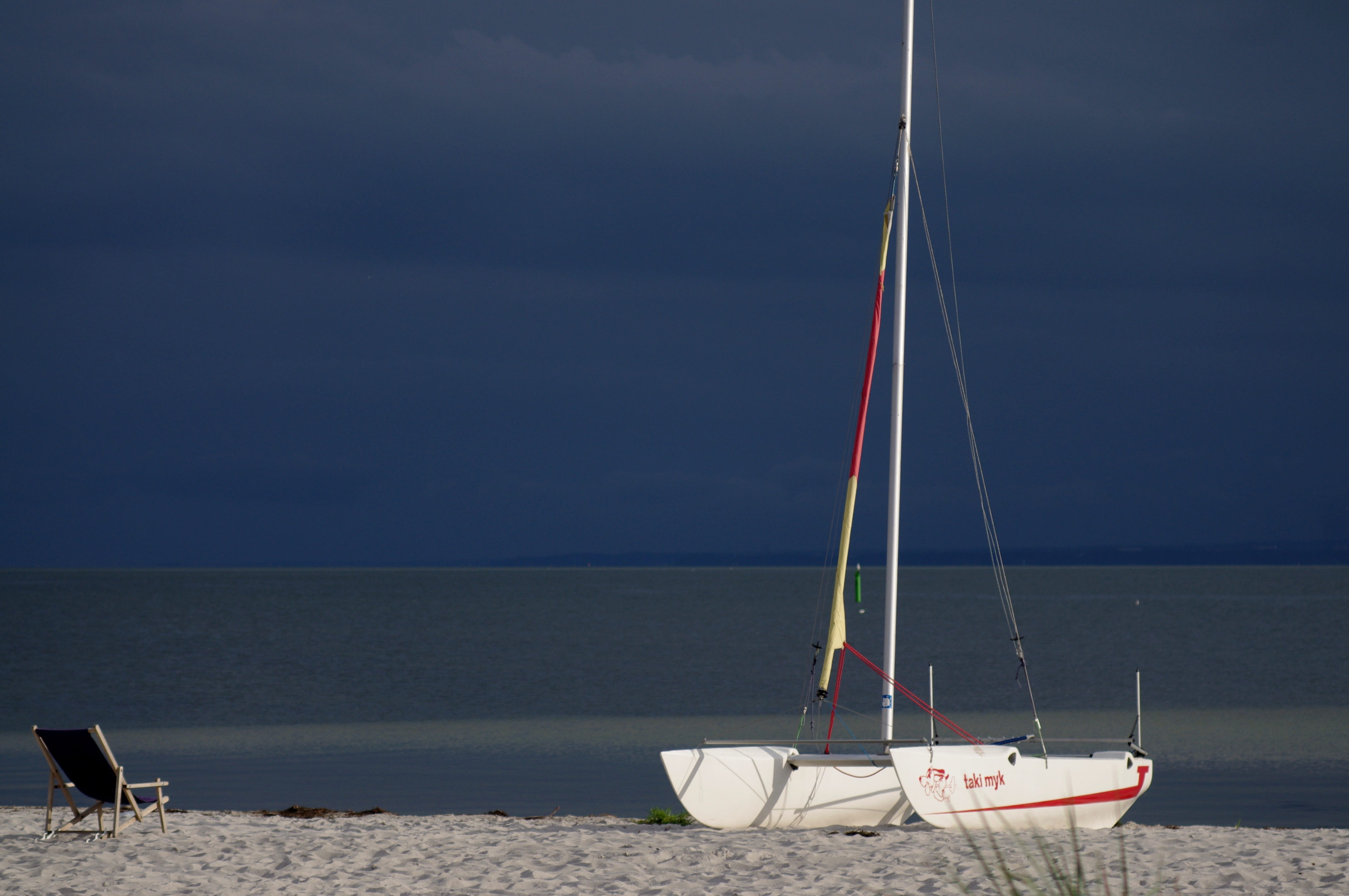laziness, sailboat, the baltic sea, tranquility, outdoors, beauty in nature, ship, Cove, Sea, sunbed, landscape, the coast, boats, tranquil scene, scenics - nature, HD Wallpaper