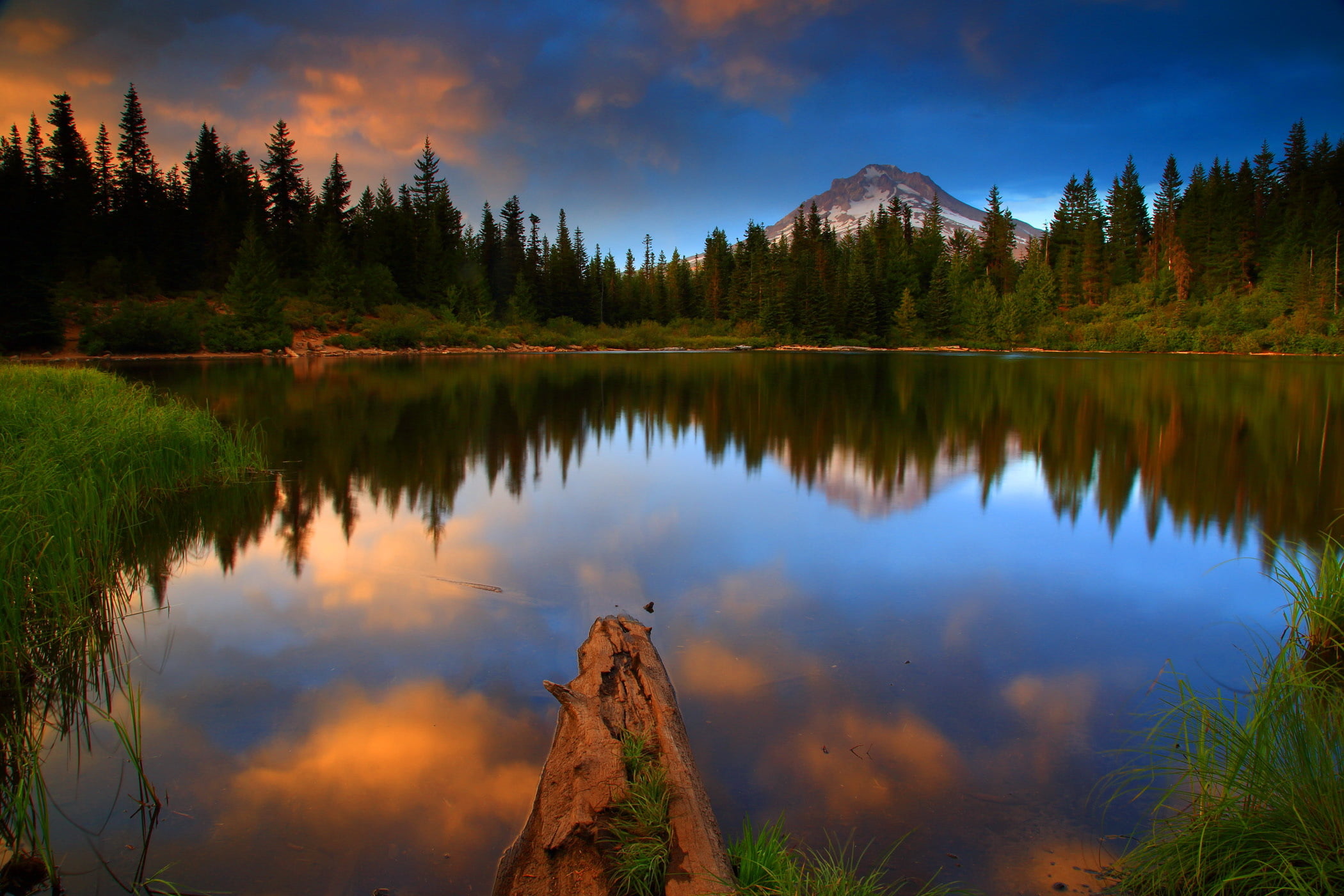 mountain Peak, rock - Object, reflection, park - Man Made Space, outdoors, beauty In Nature, idyllic, sunlight, cloud - Sky, water, summer, canadian Rockies, HD Wallpaper