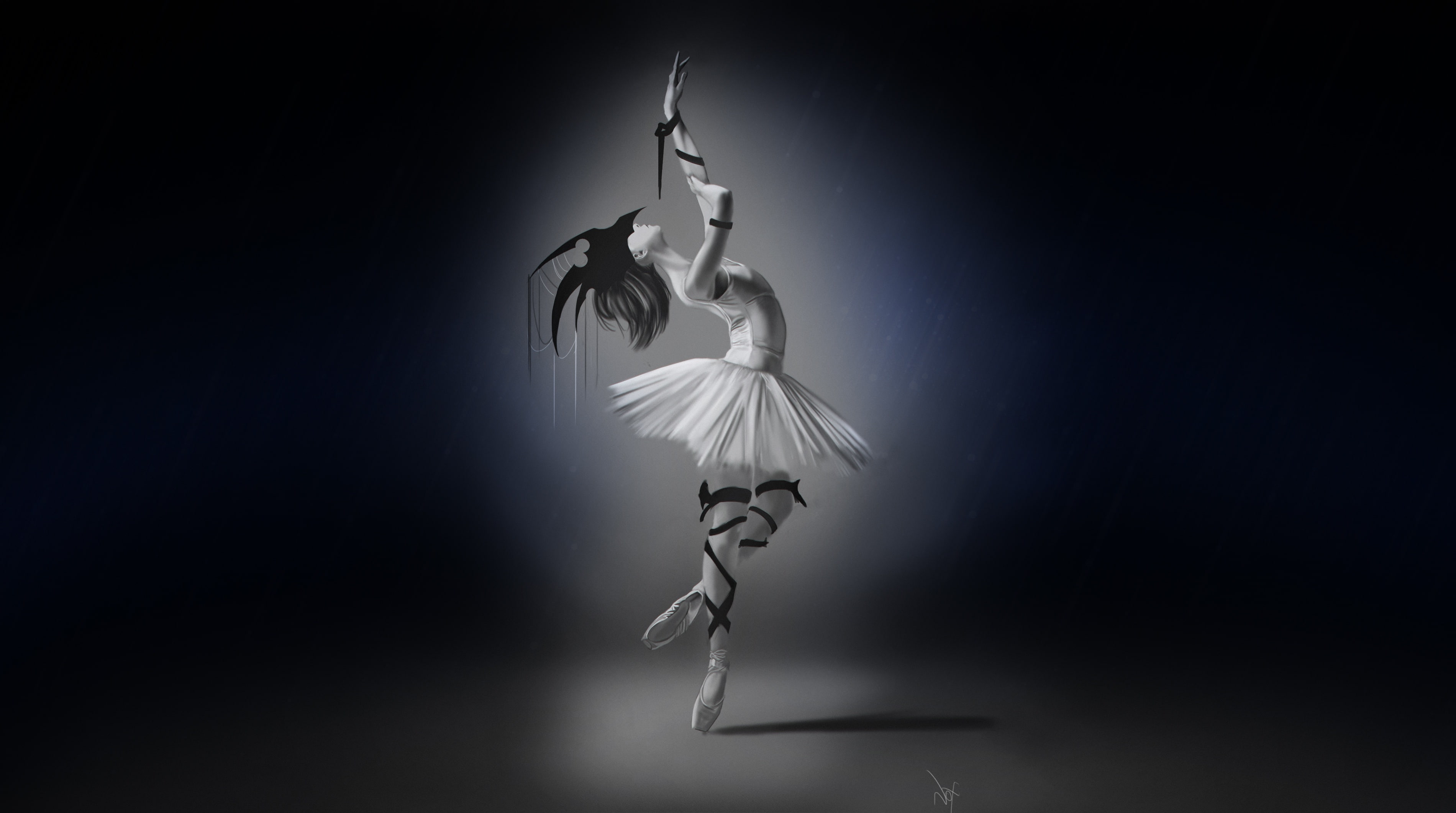 Dance, Francis Law, Figure, Minimalism, Background, Girl, Art, Ballerina, 2K, by Francis Law, 6th Nov, HD Wallpaper