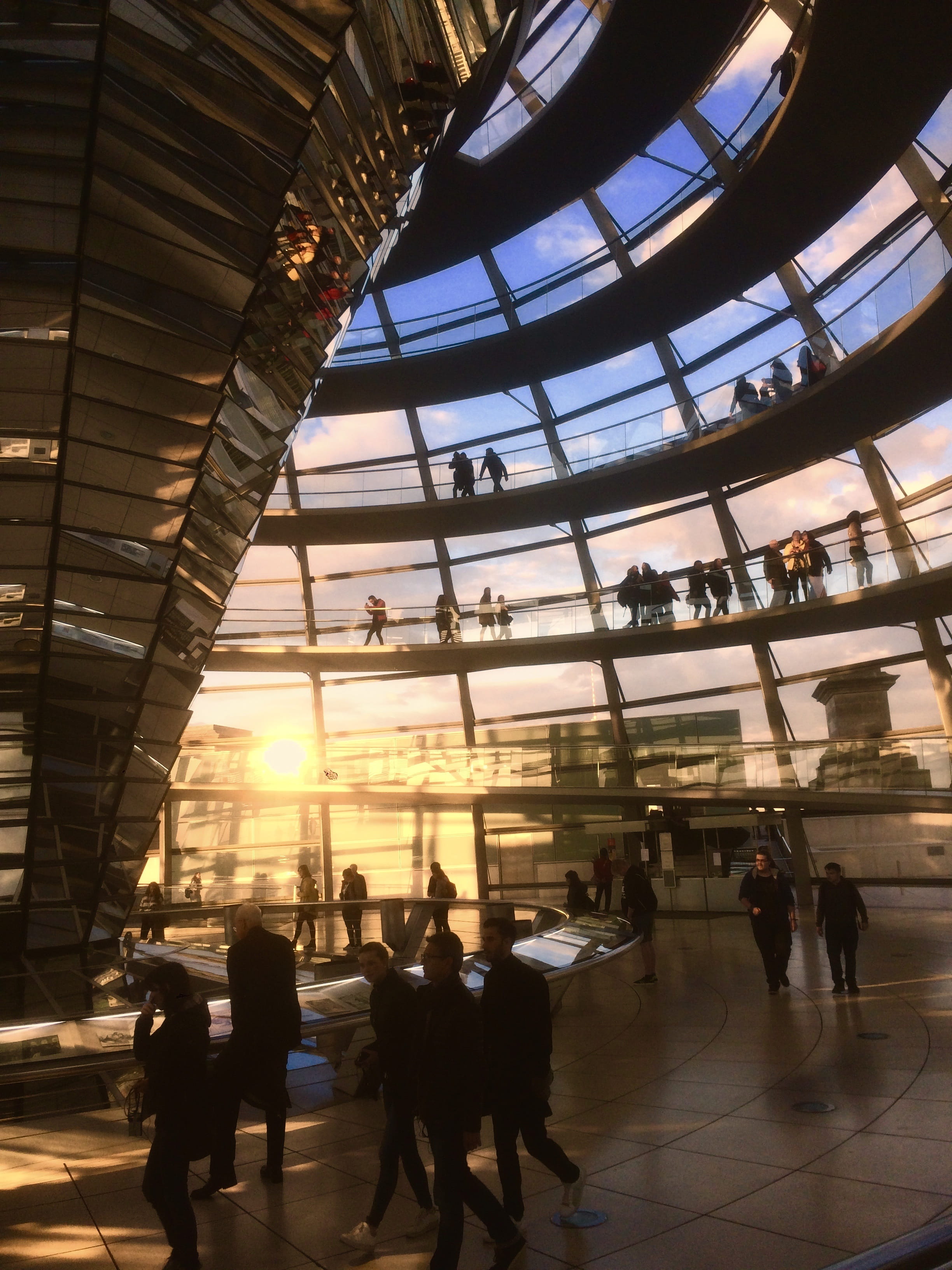 building, places of interest, berlin, built structure, tourism, capital, architecture, sky, germany, leisure activity, walking, reichstag, ceiling, bundestag, Phone HD Wallpaper
