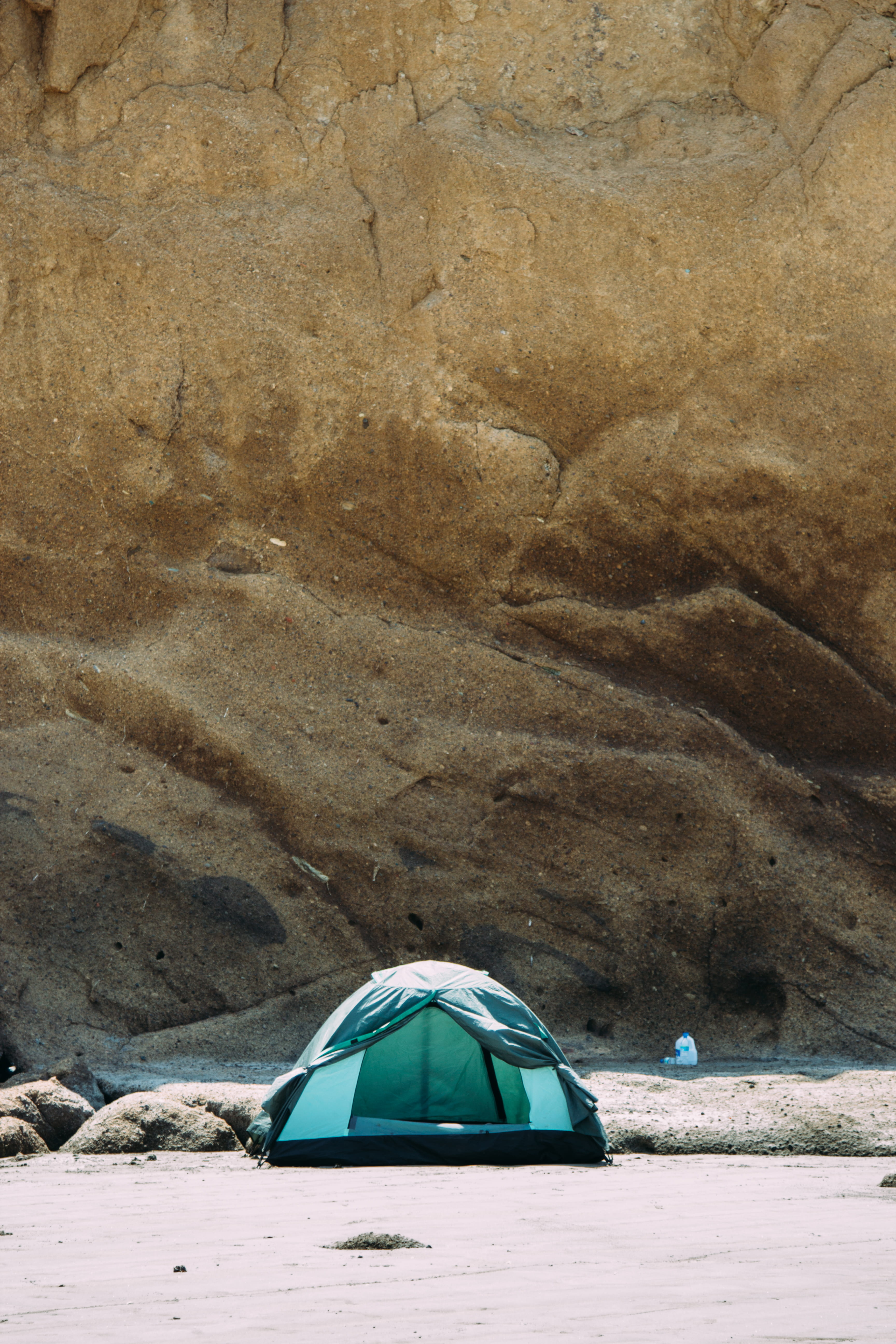 shore, rock - object, summer, outdoors, no people, vacation, solid, rocks, travel, landscape, sand, 5K, sea, geology, rock formation, dome, rock, adventure, Phone HD Wallpaper