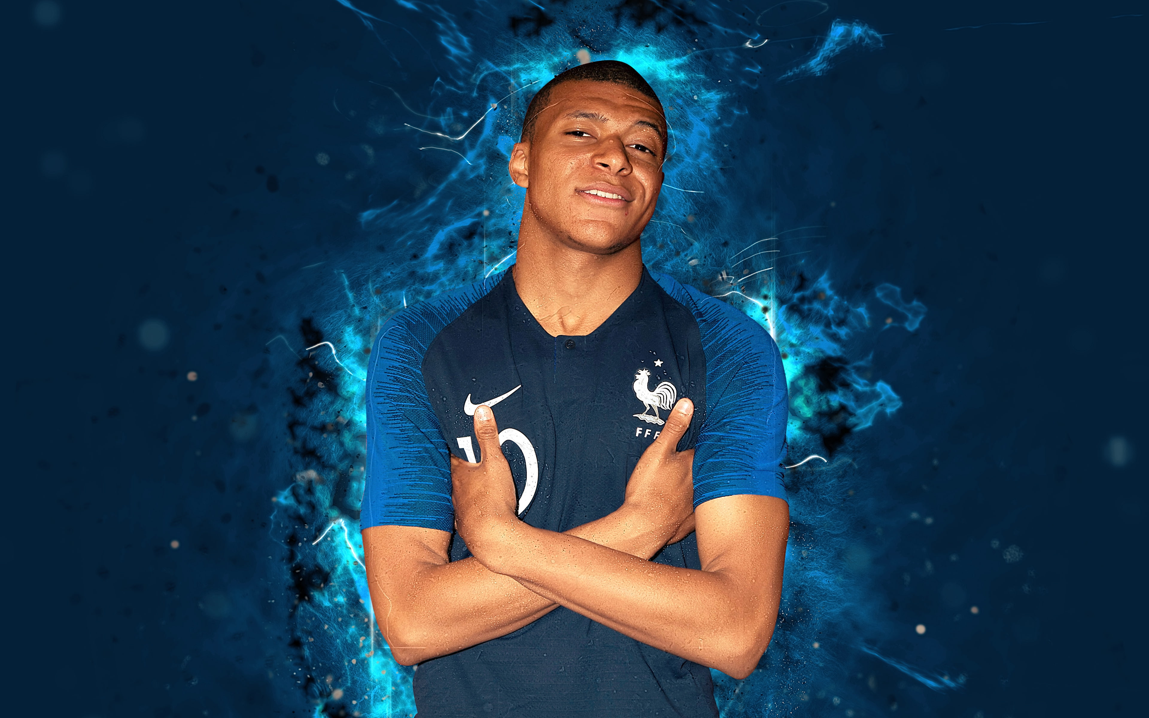 4K, Soccer, Kylian Mbappé, French, HD Wallpaper