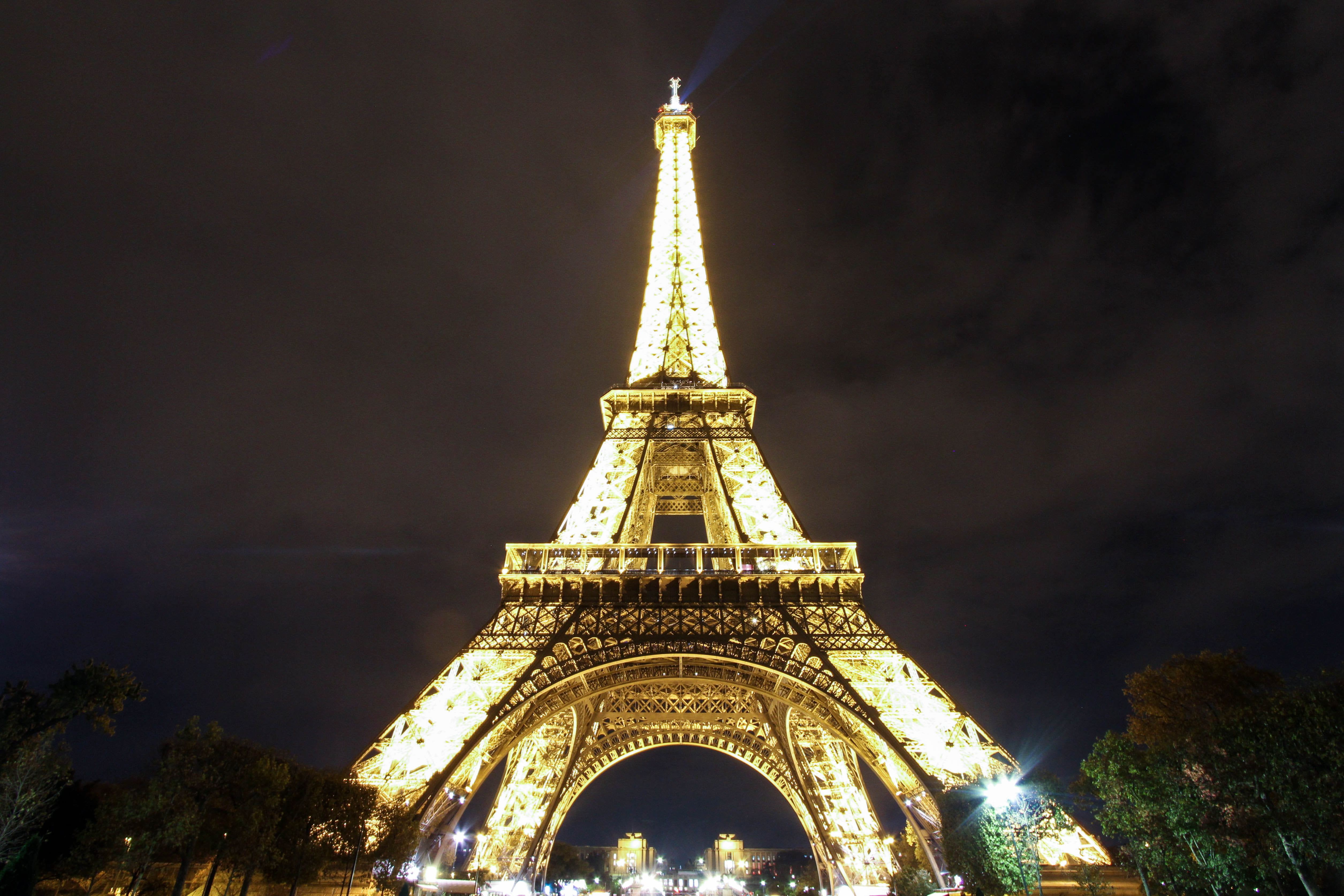 night time, tourism, eifel tower, nightscape, history, monument, france, travel, architecture, paris, europe, staring, illuminated, outdoors, building exterior, HD Wallpaper