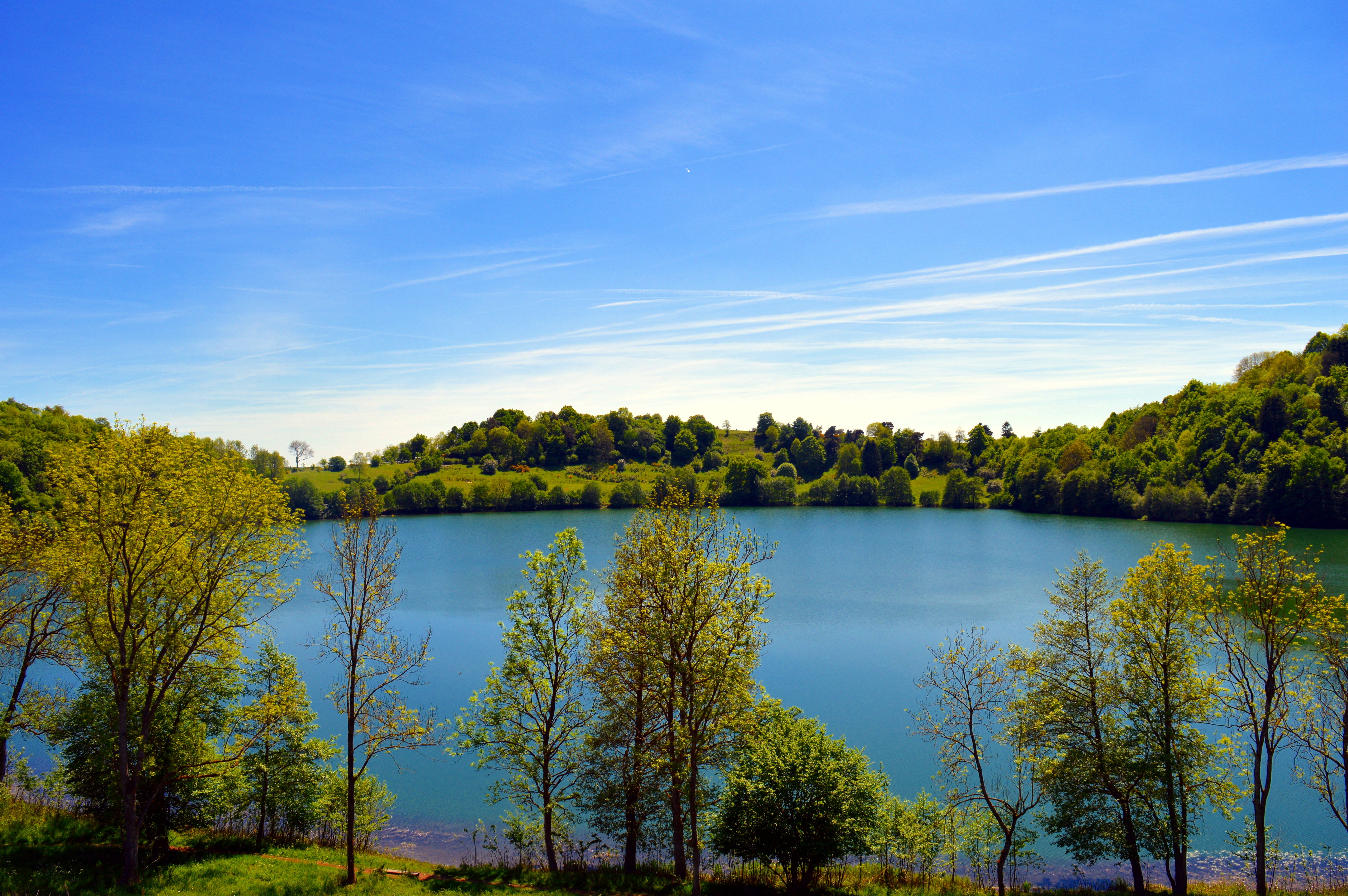 non-urban scene, water, nature, forest, sky, lake, no people, scenics - nature, outdoors, beauty in nature, coniferous tree, hike, destination, leisure, HD Wallpaper
