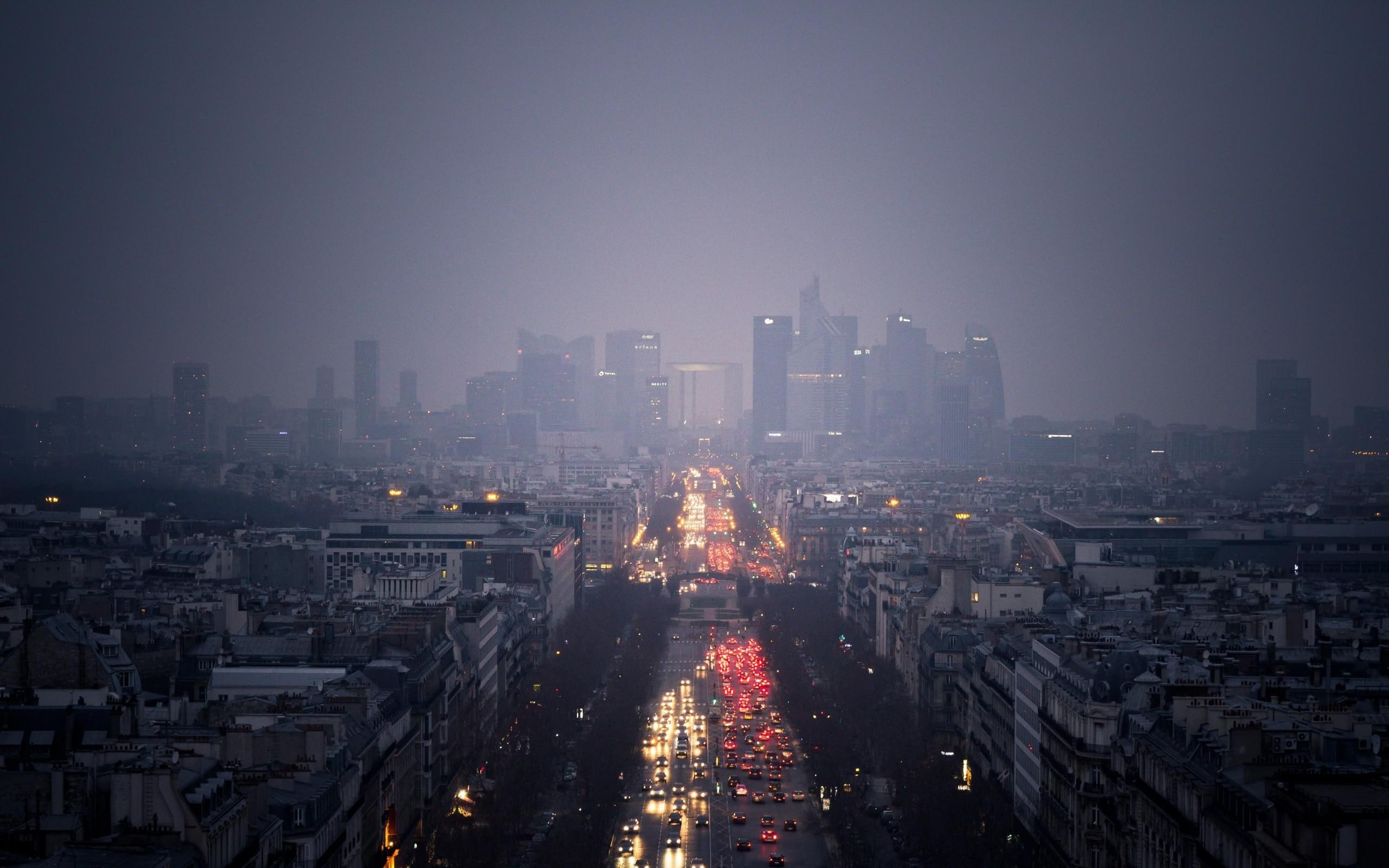 photo, 2K, grayscale, france, high, parisian, rise, paris, 2560x1600, europe, buildings, street, world, HD Wallpaper