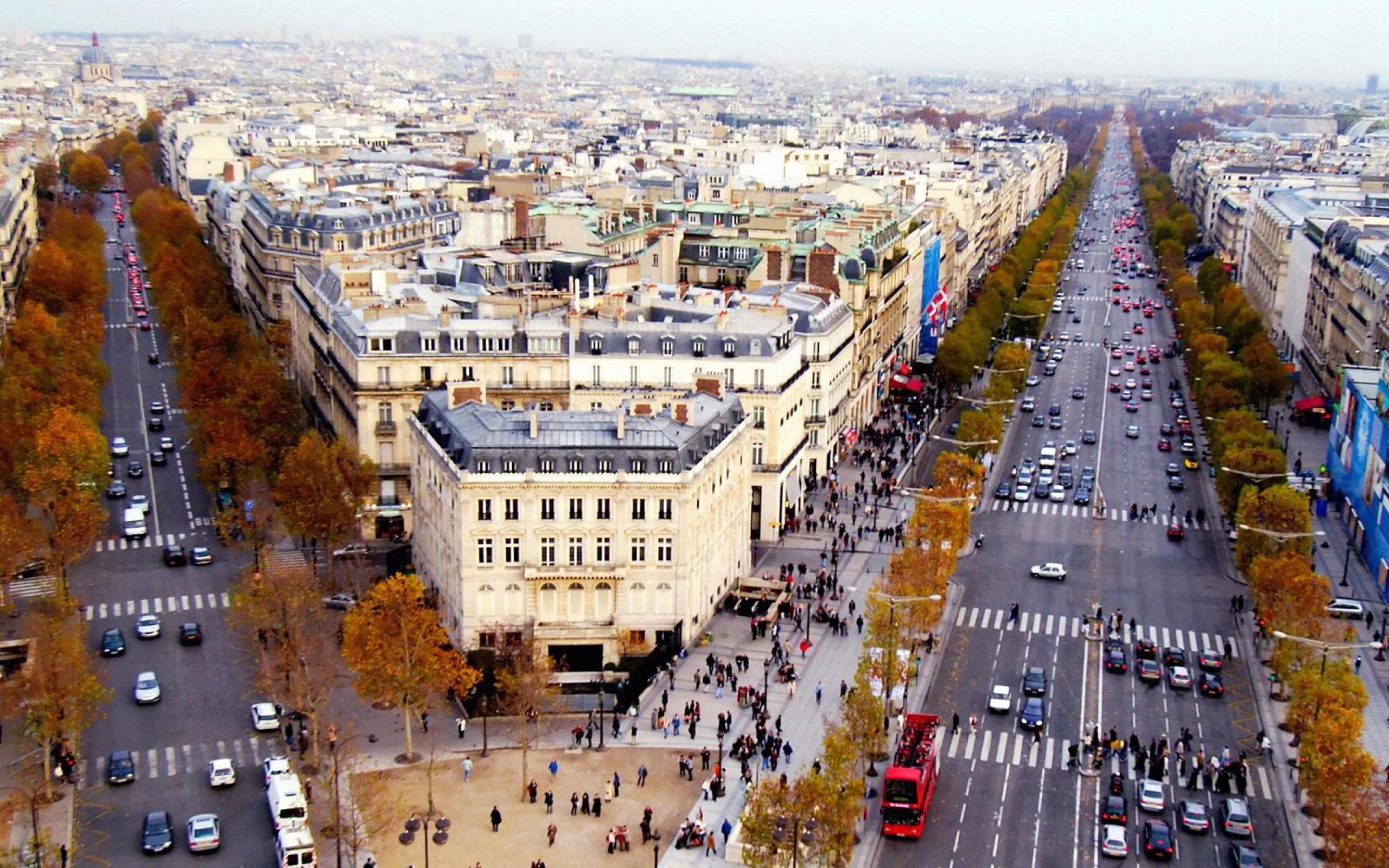 elysees, 2K, champs, avenue, paris, HD Wallpaper
