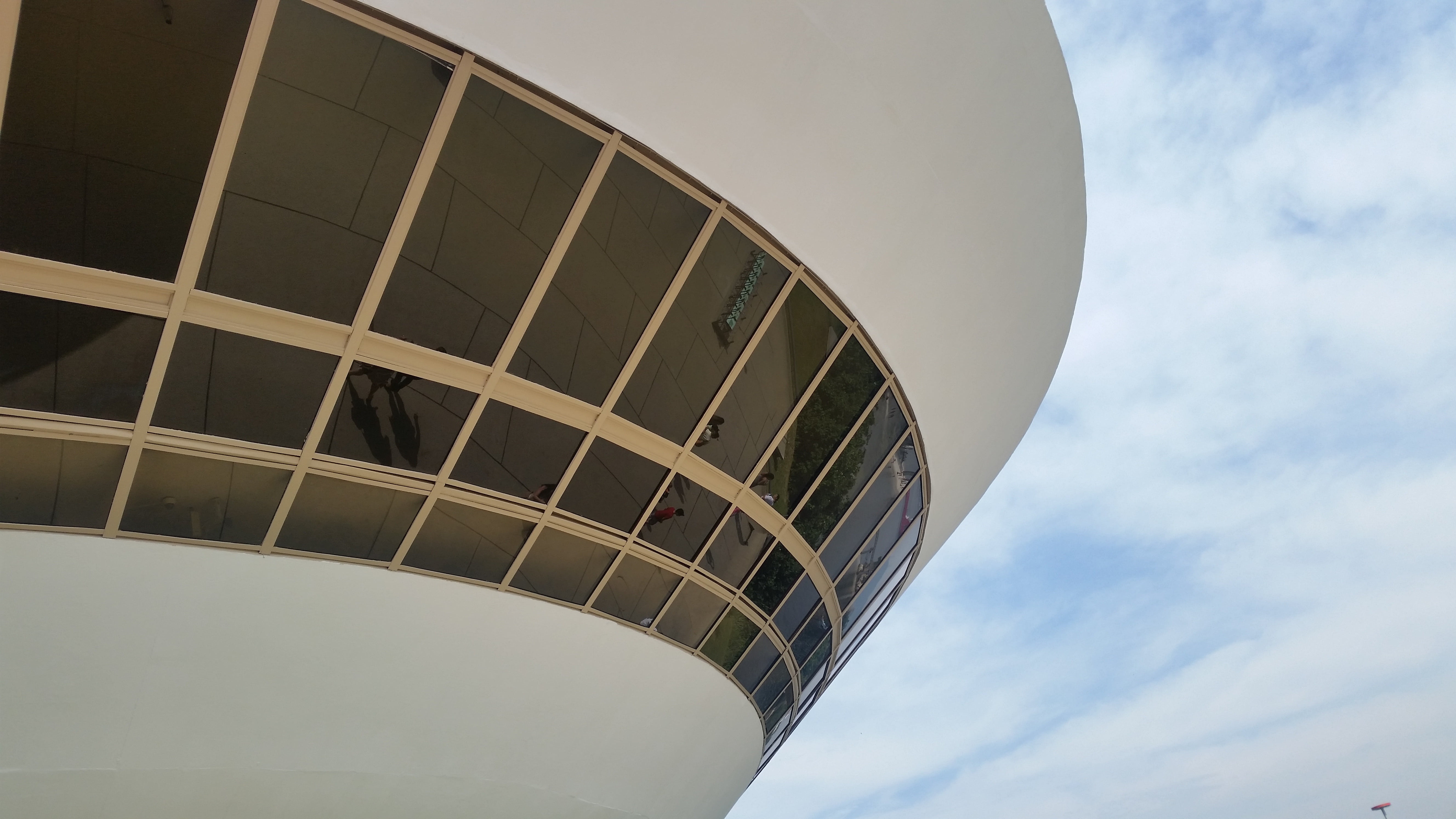 low angle view, looking, industry, oscar niemeyer, alternative energy, concrete, 5K, art museum, building exterior, sky, business, environmental issues, HD Wallpaper