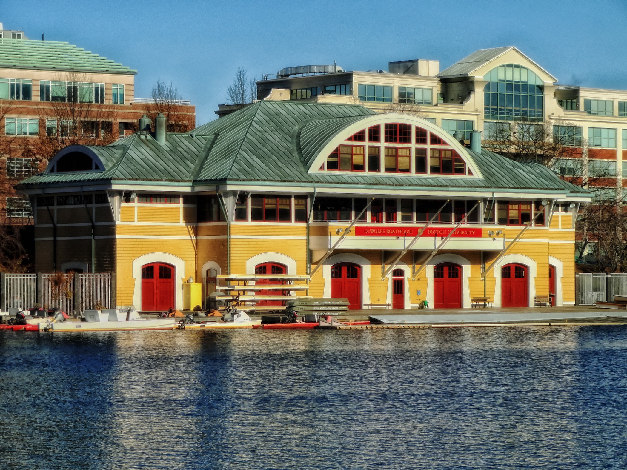 transportation, built Structure, arch, water, house, 1080P, massachusetts, cambridge, luxury, building Exterior, buildings, bay, reflections, no people, HD Wallpaper