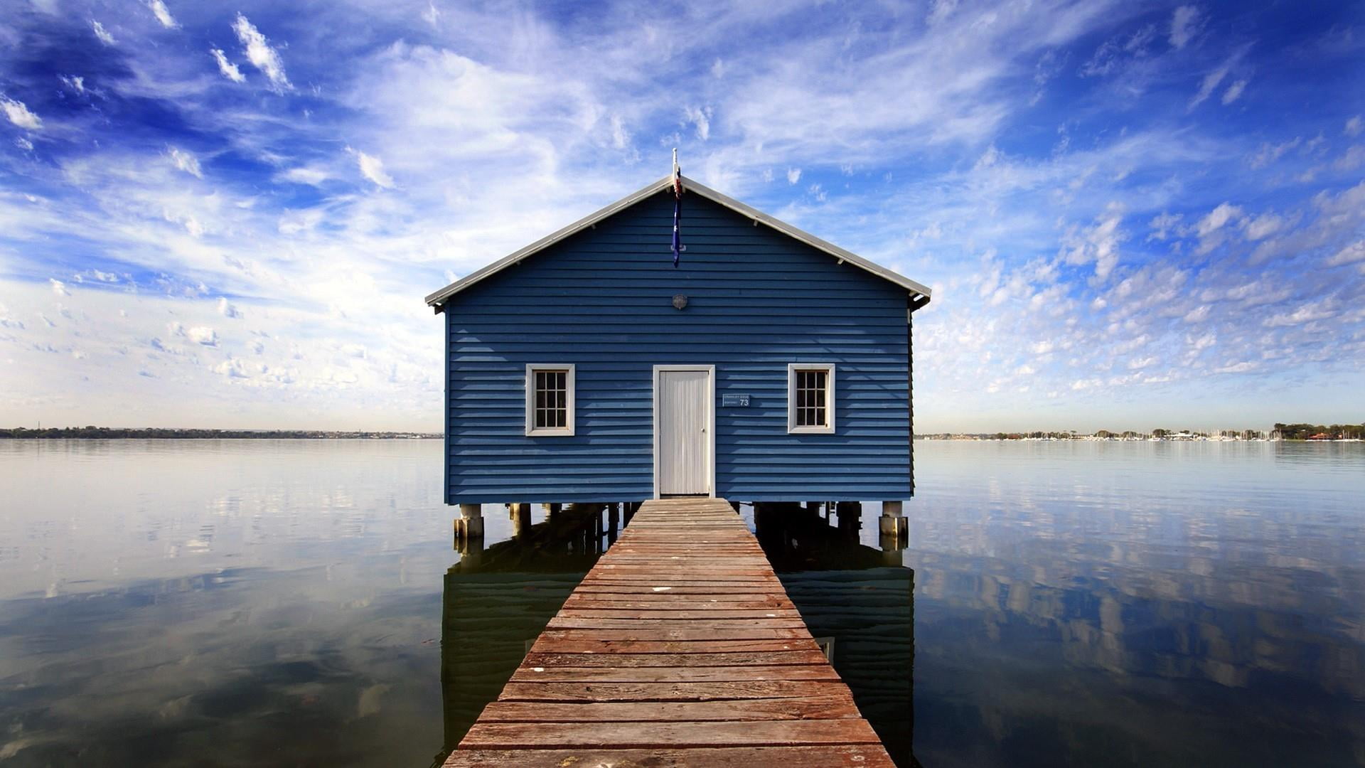 australia, beauty in nature, perth, river, 1080P, architecture, swan river, lake, sky, tranquility, building exterior, no people, matilda bay, tranquil scene, HD Wallpaper