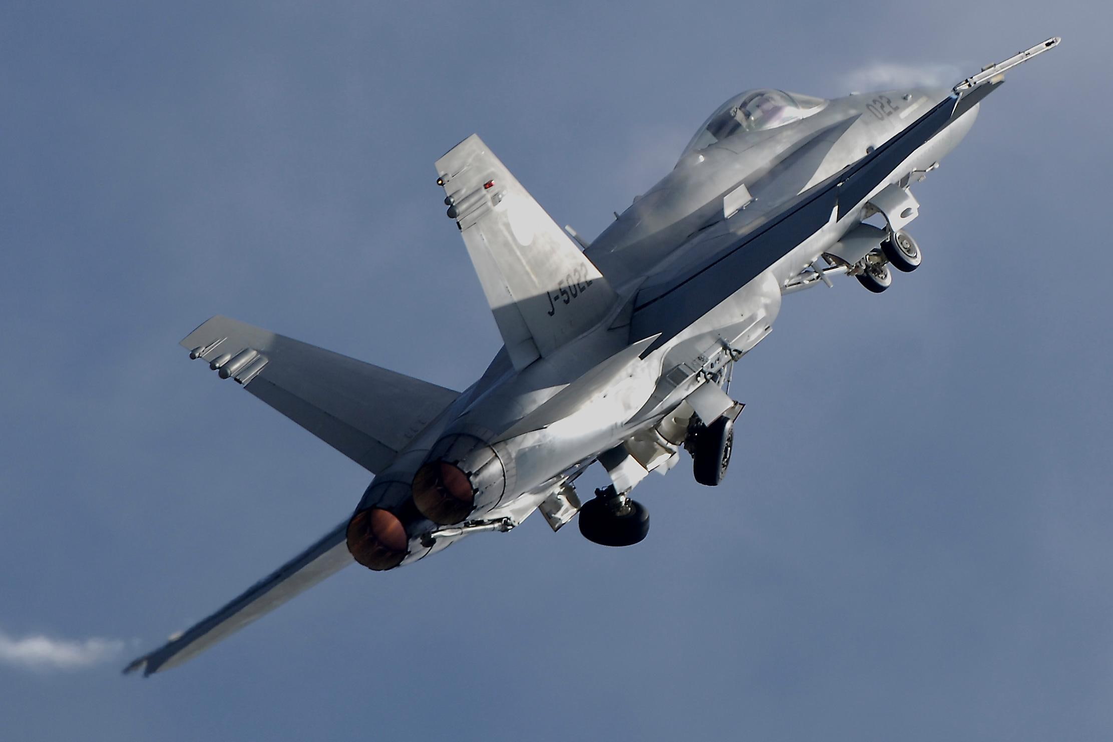 hornet, airline, carrier, wing, plane, aircraft planes, gray, take, 1080P, fighter, f, HD Wallpaper