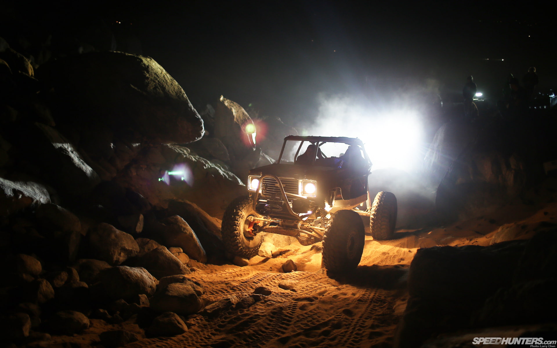 black, cars, off, chevrolet, crawler, road, hd, light, stone, night, 1080P, rock, HD Wallpaper