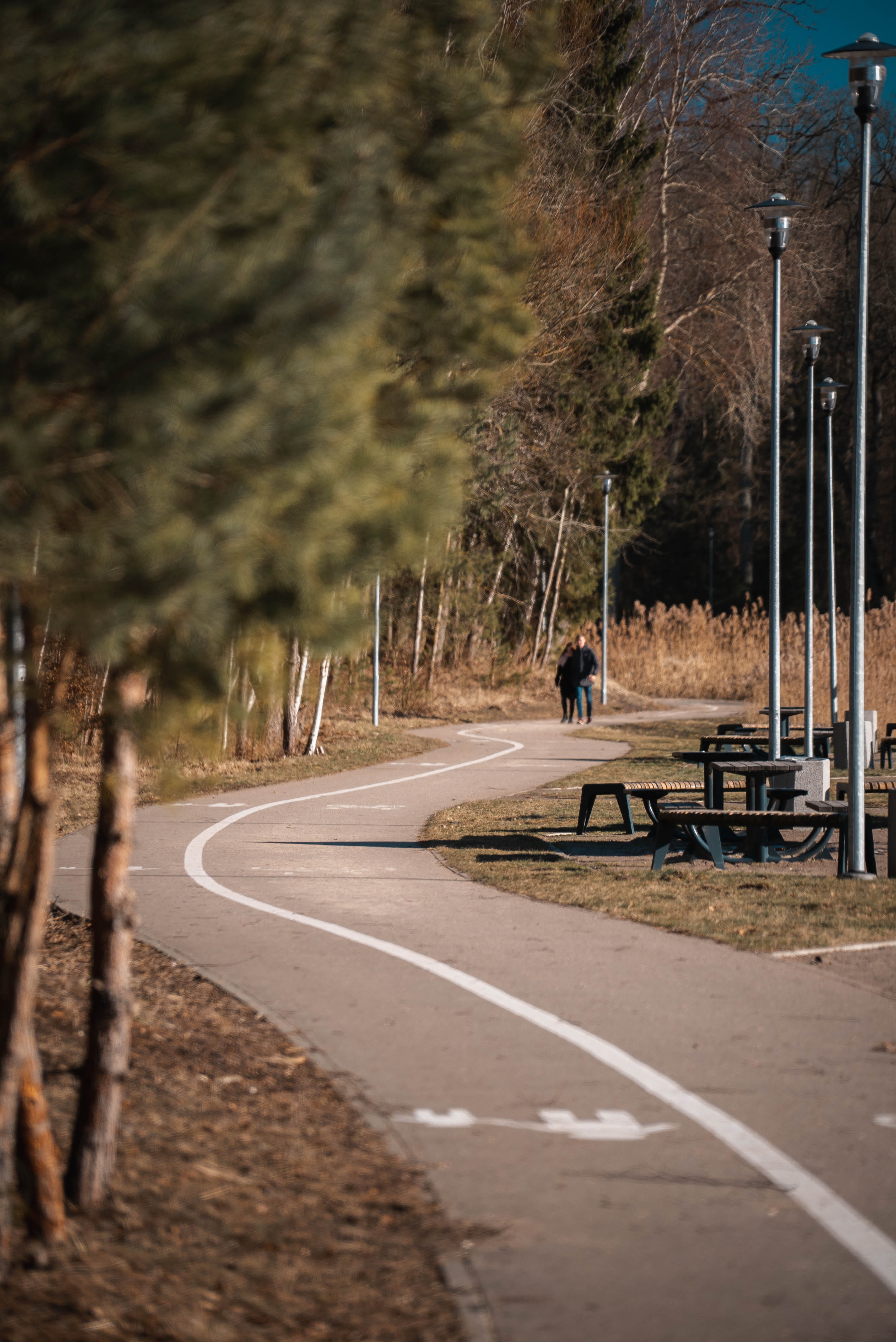 standing, transportation, full length, bench, riding, people, highway, way, vilnius, day, furniture, blue, road, sport, real people, the way forward, human, Phone HD Wallpaper