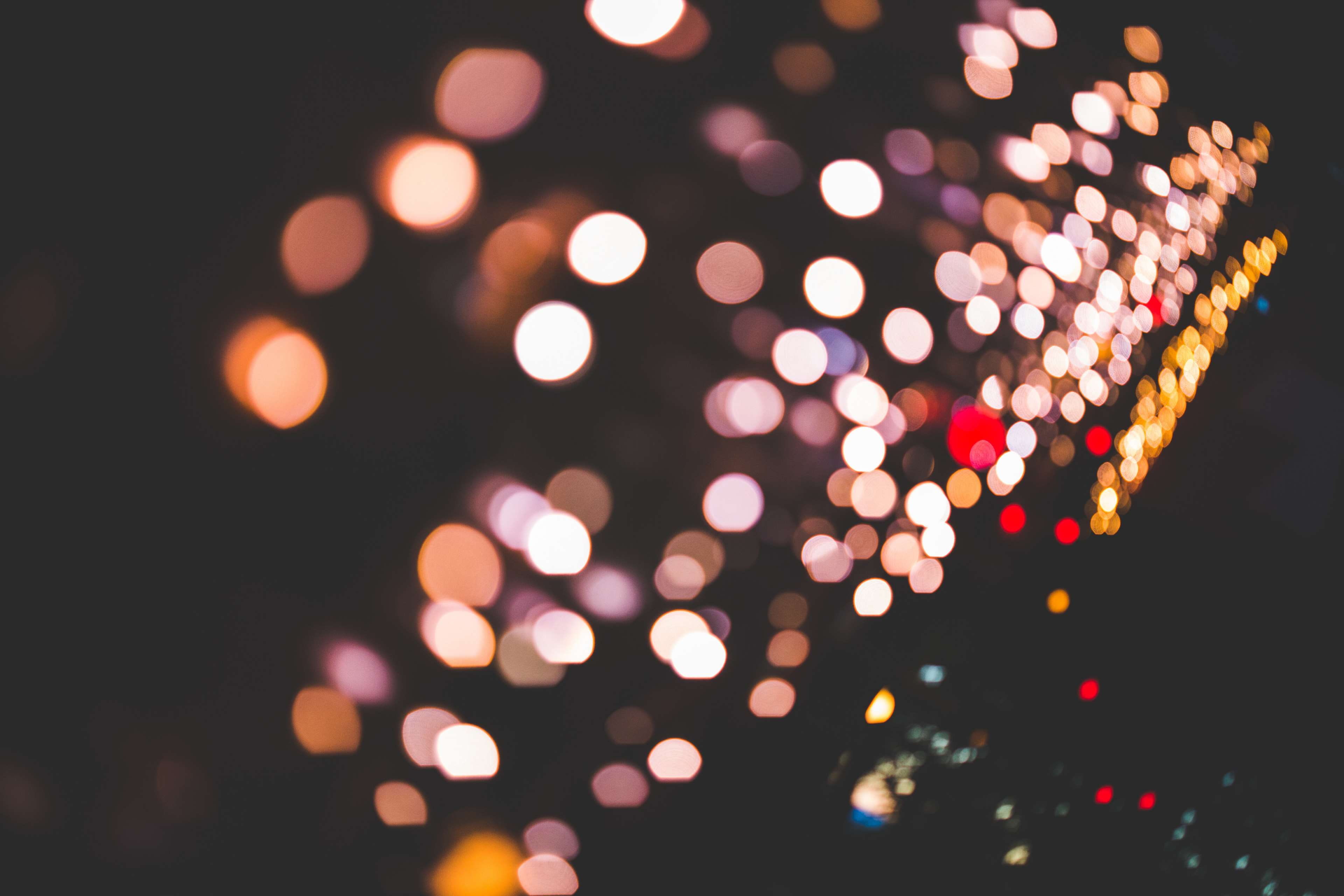abstract backgrounds, light, illuminated, decoration, shape, night, cars, geometric shape, backgrounds, stop, christmas, lighting equipment, glowing, black background, HD Wallpaper