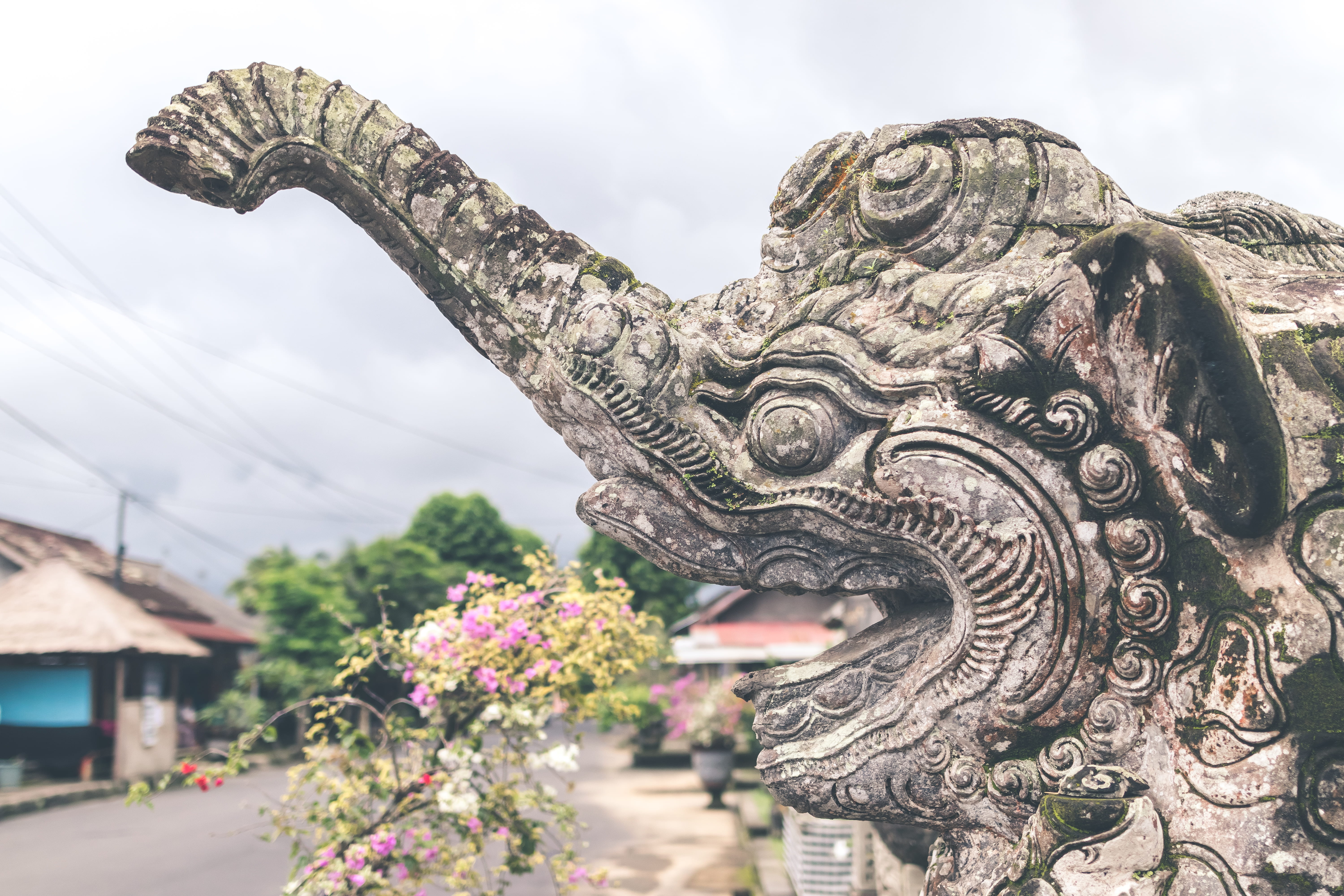 concrete, patio, history, travel destinations, the past, balinese, sky, day, no people, built structure, nature, religion, temple, creativity, photo, 5K, HD Wallpaper
