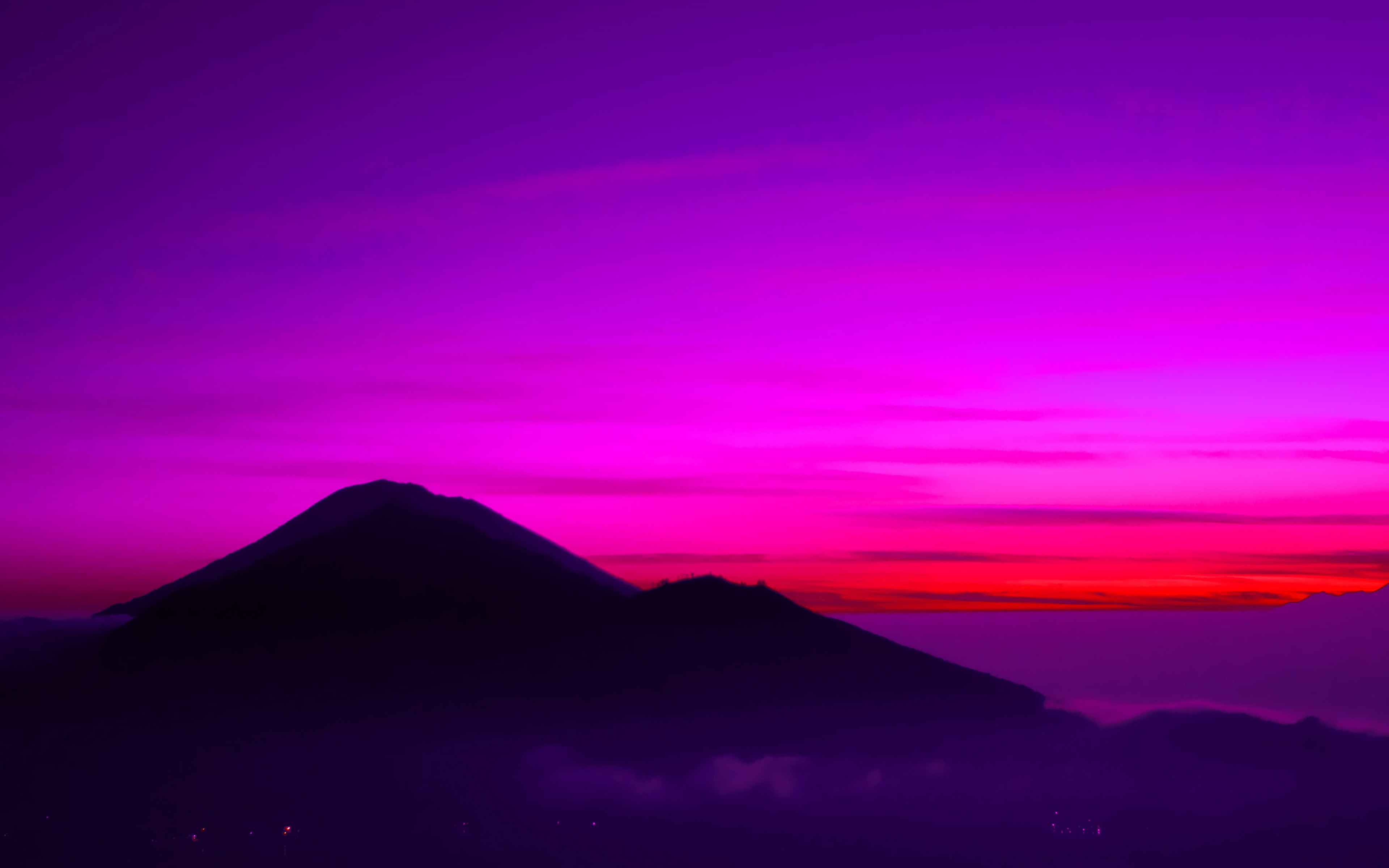 red, sky, a, dream, nature, balinese, mountain, 4K, HD Wallpaper