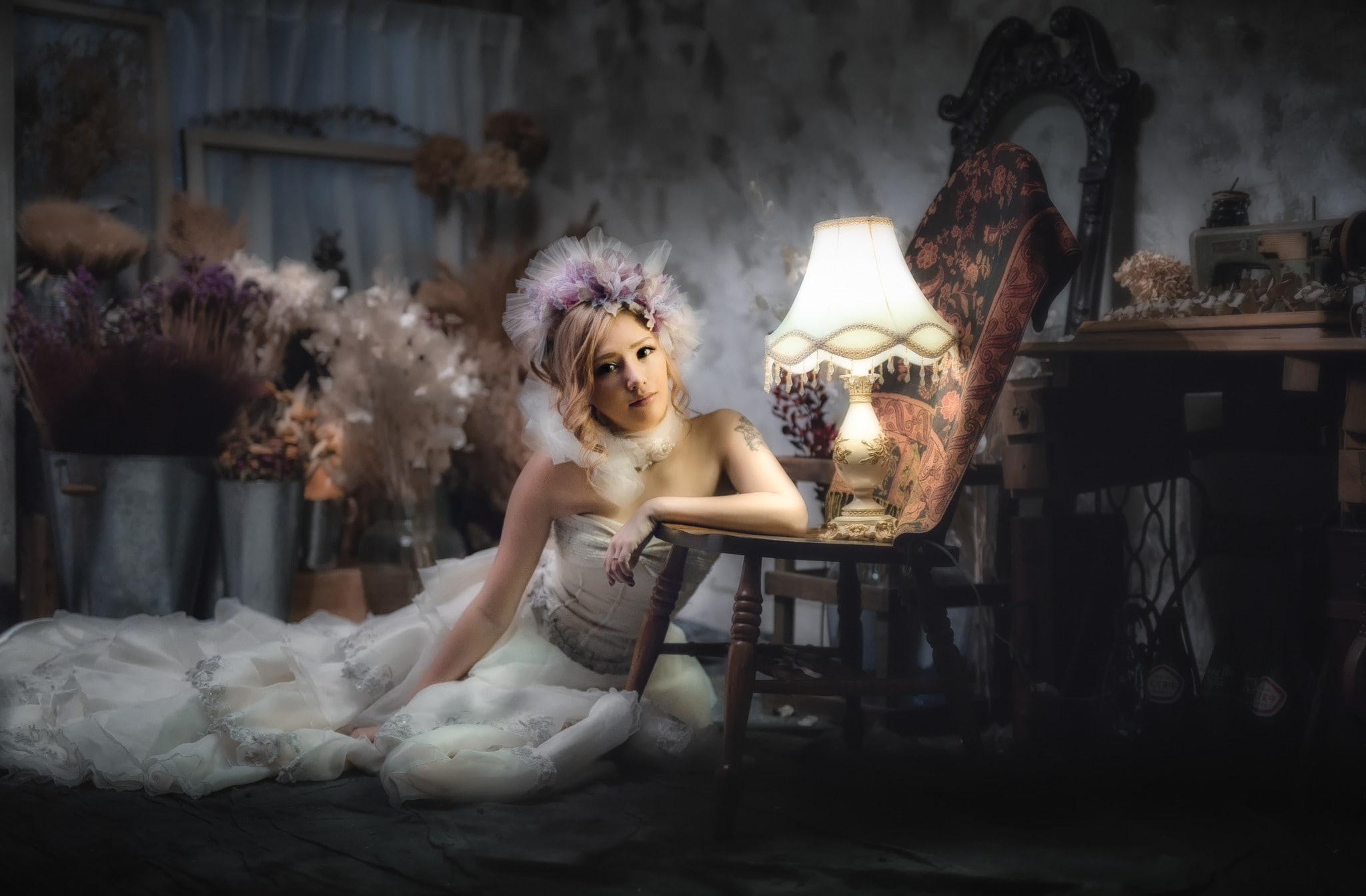 Asian, model, brides, women, 1080P, HD Wallpaper