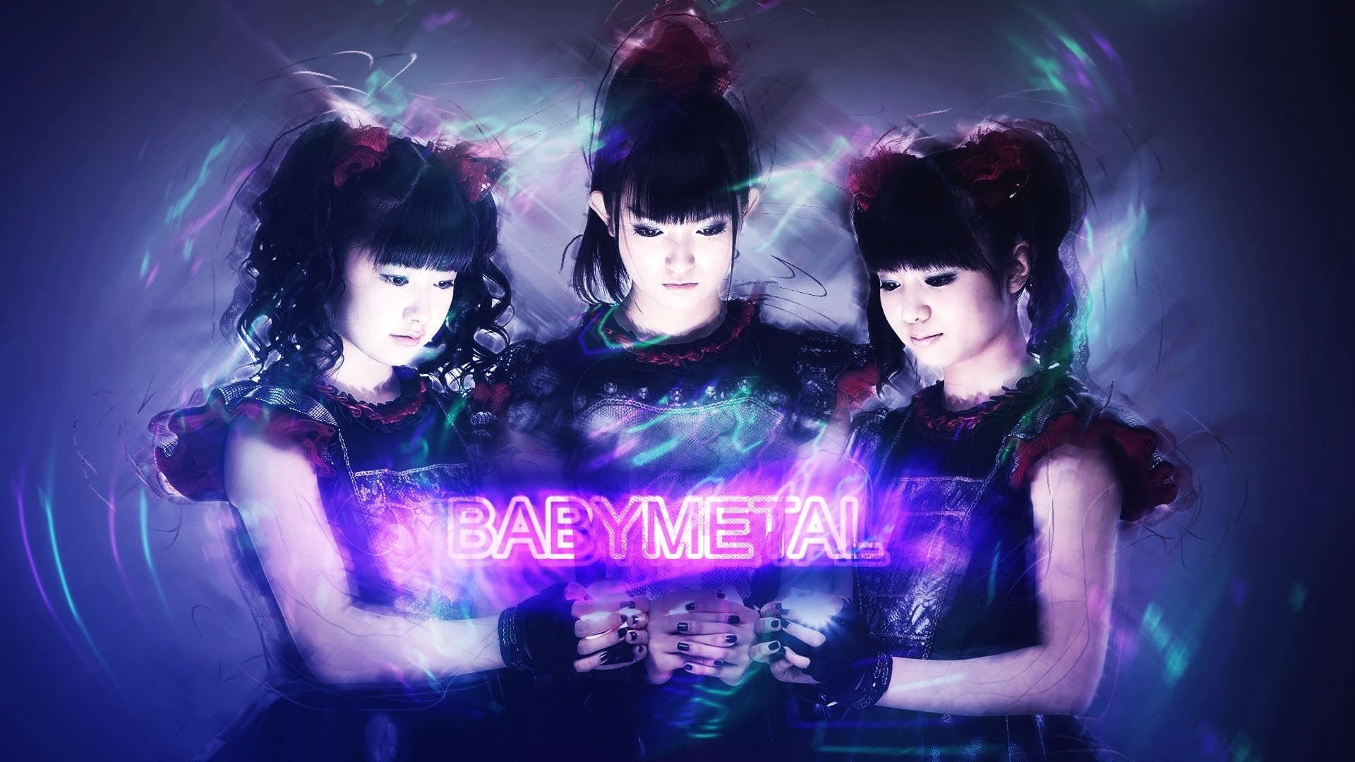 Heavy Metal, women, arts culture and entertainment, communication, waist up, Asian, night, young adult, females, people, Japanese, illuminated, Metal Idol, HD Wallpaper