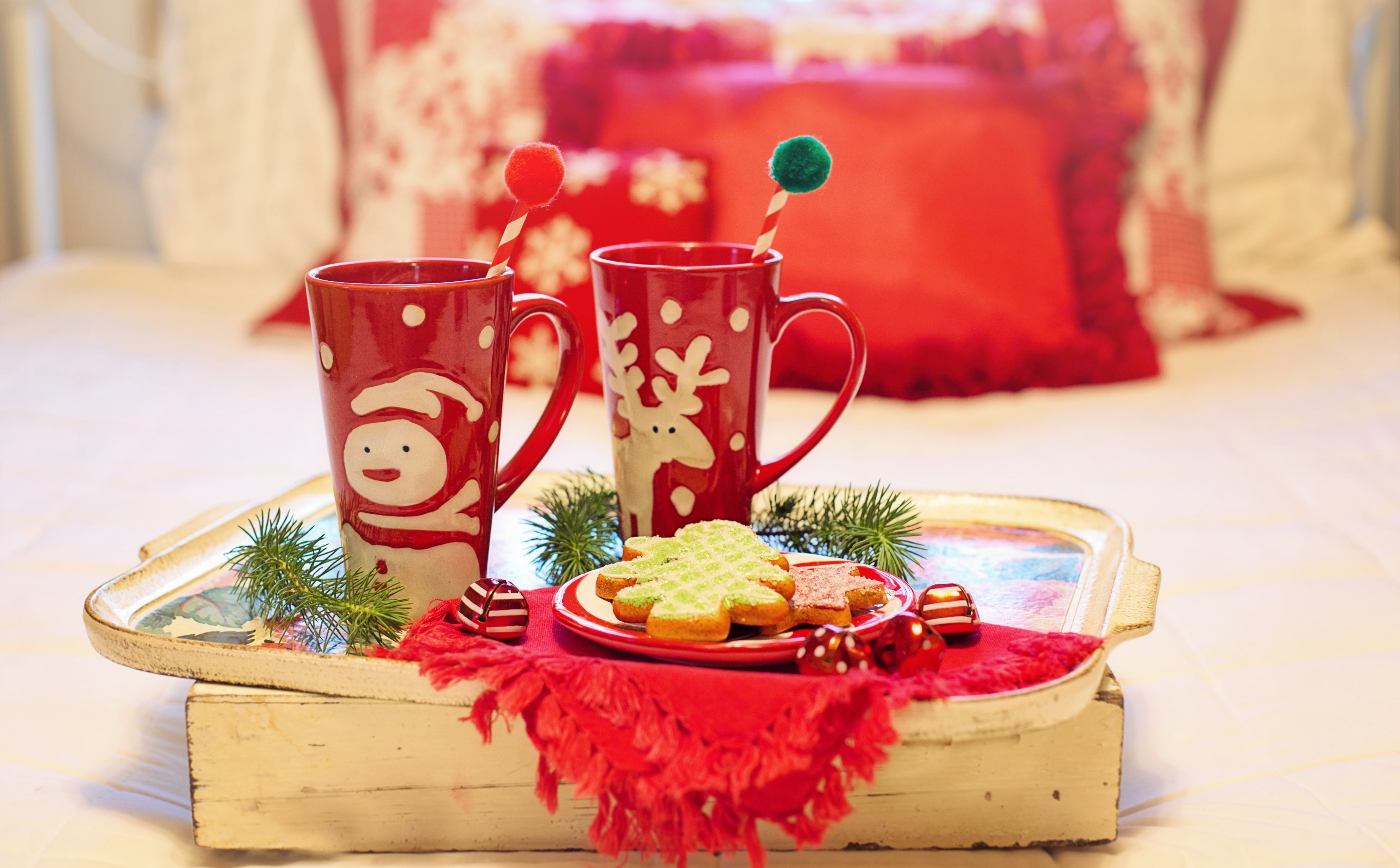 sweet food, still life, no people, 5K, MerryXmas, Treat, food and drink, drink, focus on foreground, delicious, close-up, cup, MerryChristmas, Holiday, HD Wallpaper
