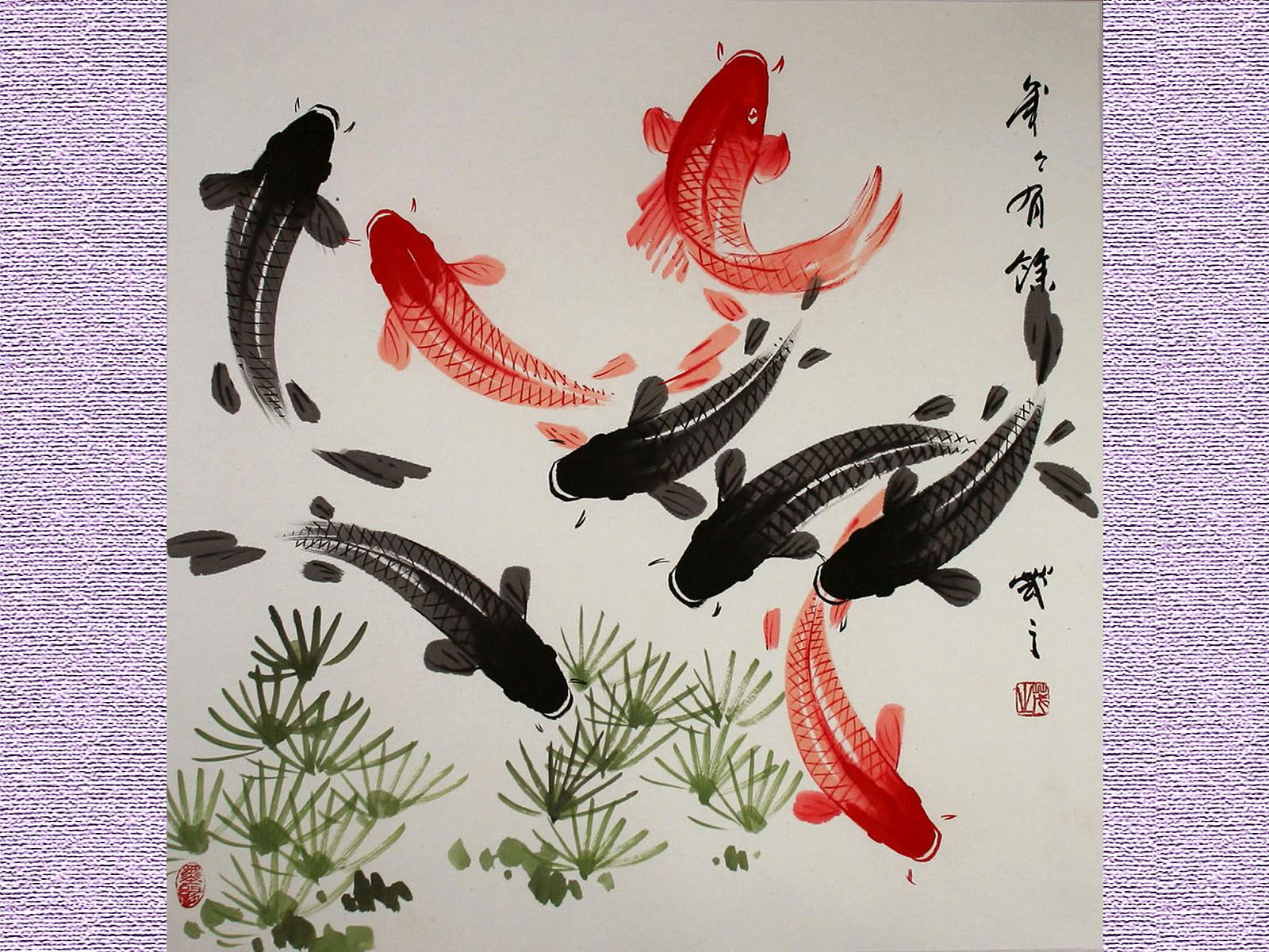 paintings, chinese, asian-art, 720P, japanese, art, asian, HD Wallpaper