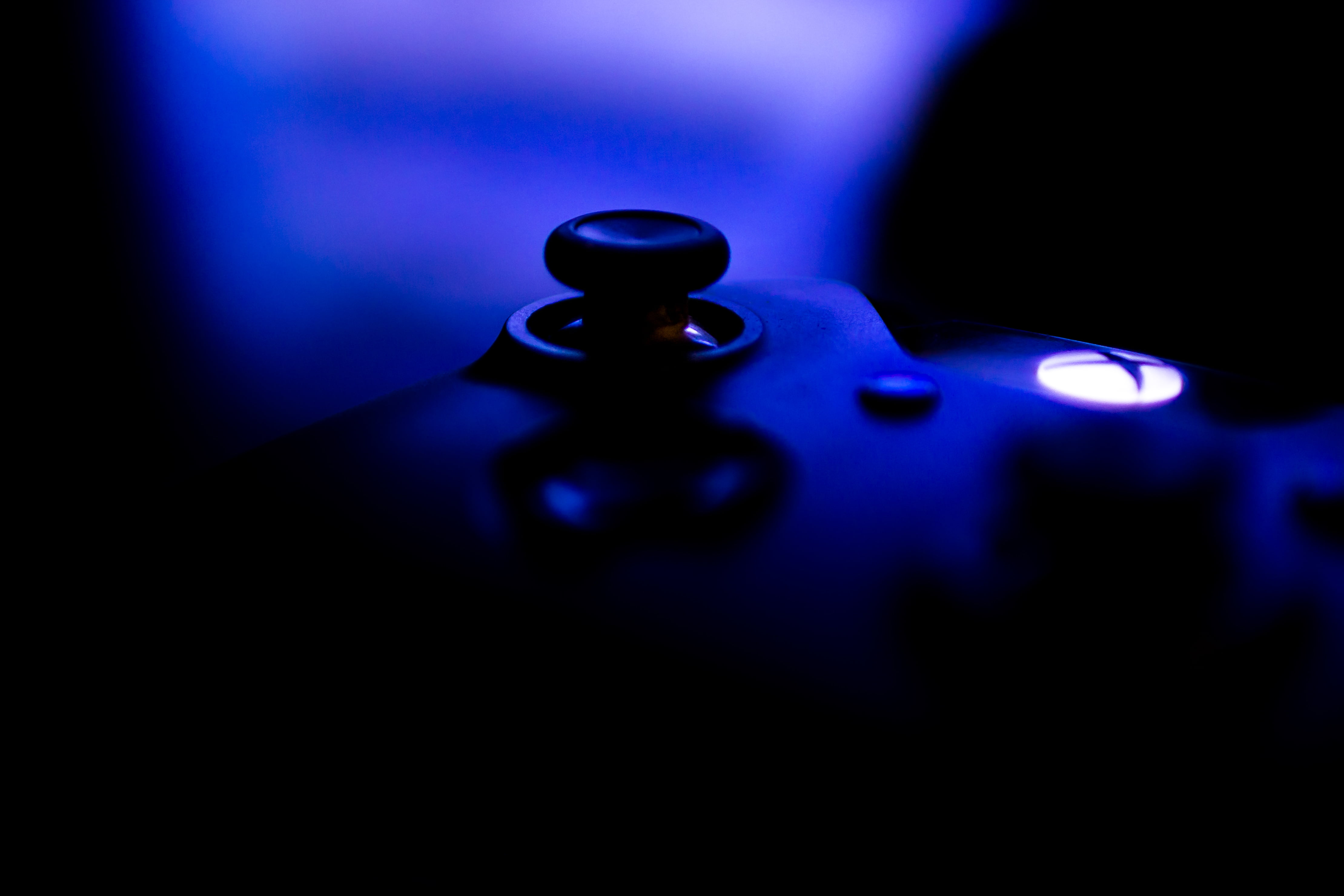 lighting equipment, night, backlight, music, selective focus, silhouette, joystick, technology, domestic room, metal, 4K, high angle view, illuminated, HD Wallpaper