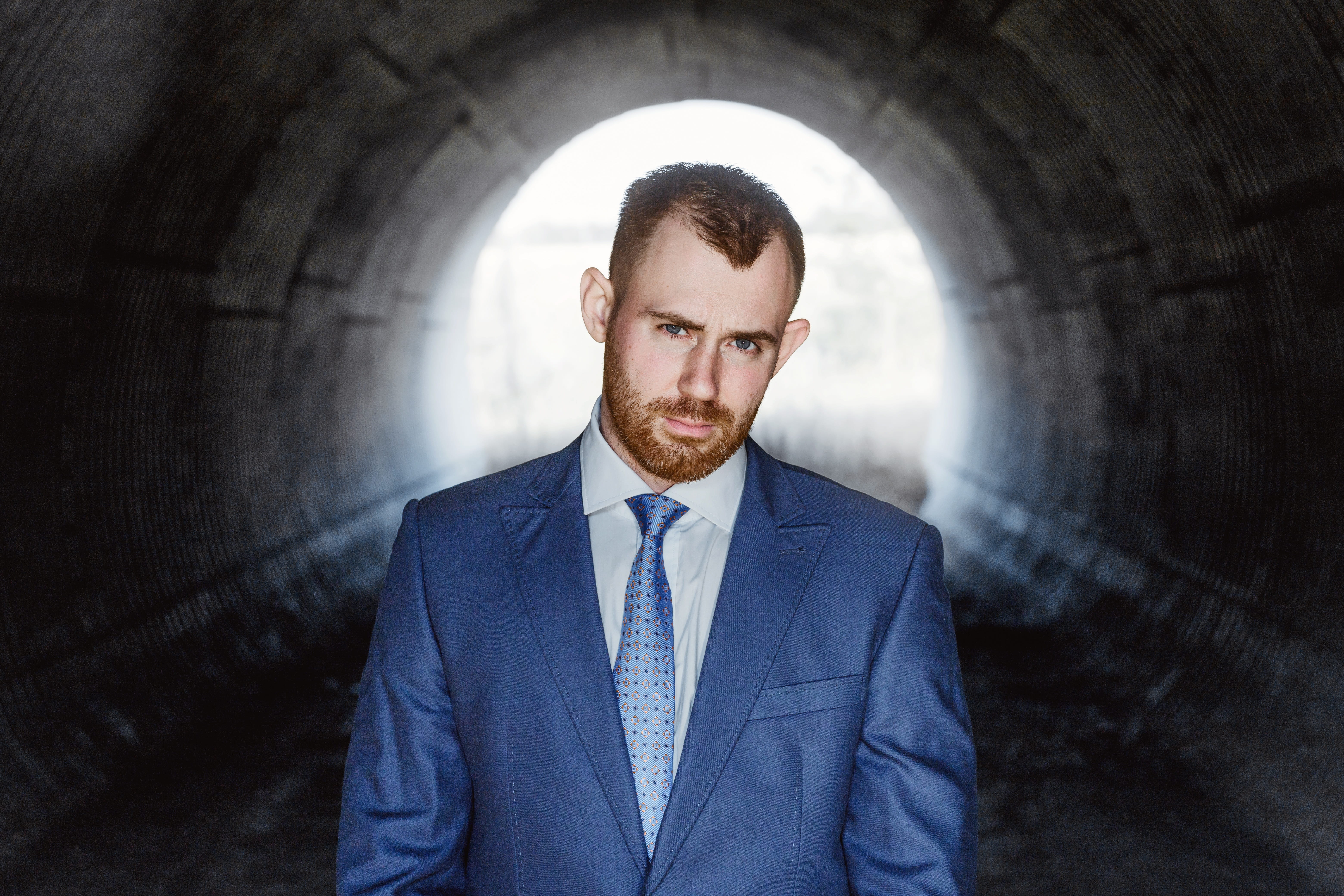 occupation, well-dressed, dark, 5K, indoors, transportation, one person, business, adult, men, light at the end of the tunnel, males, professional occupation, HD Wallpaper