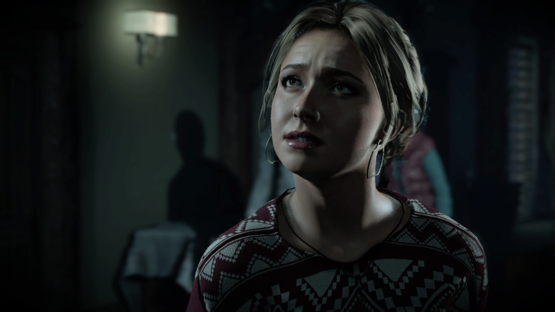 emotion, video games, night, one person, focus on foreground, fear, adult, beautiful woman, portrait, Dark, looking at camera, contemplation, Computer Game, HD Wallpaper
