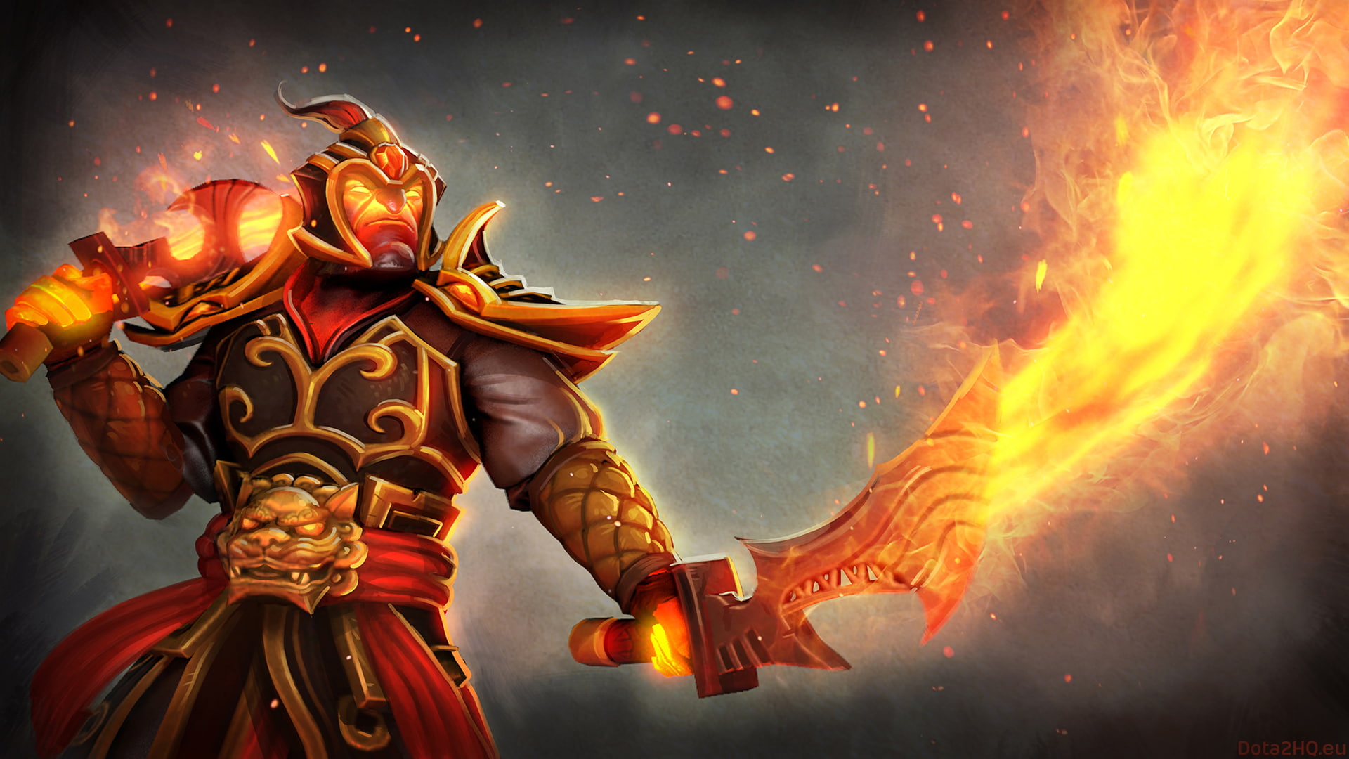 dota, ember, flames, spirit, 1080P, prosperity, set, HD Wallpaper