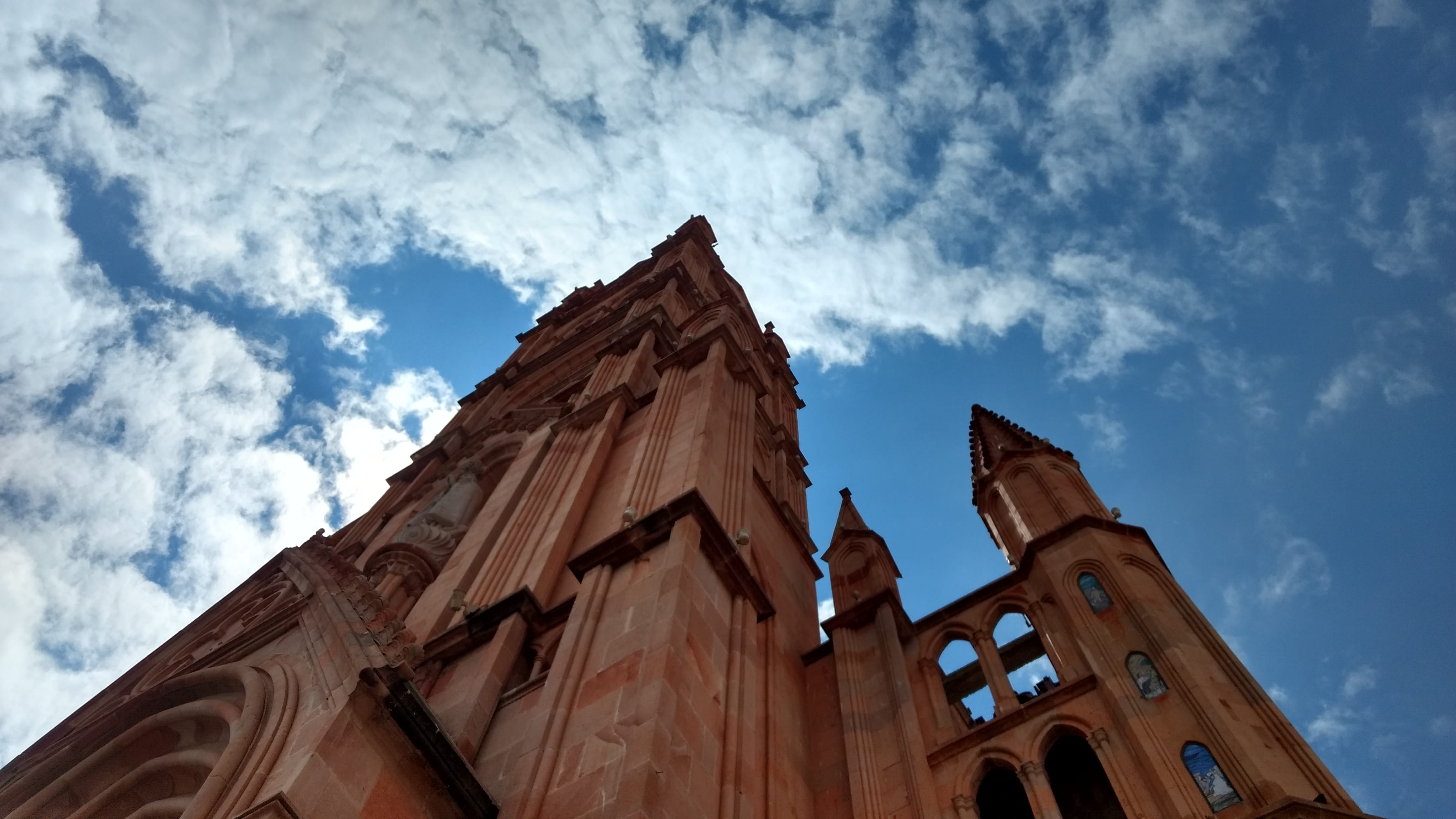 belief, the past, architecture, spirituality, mexico, blue, parroquia de nuestra señora de fatima, zacatecas, history, religion, no people, day, 4K, sky, HD Wallpaper