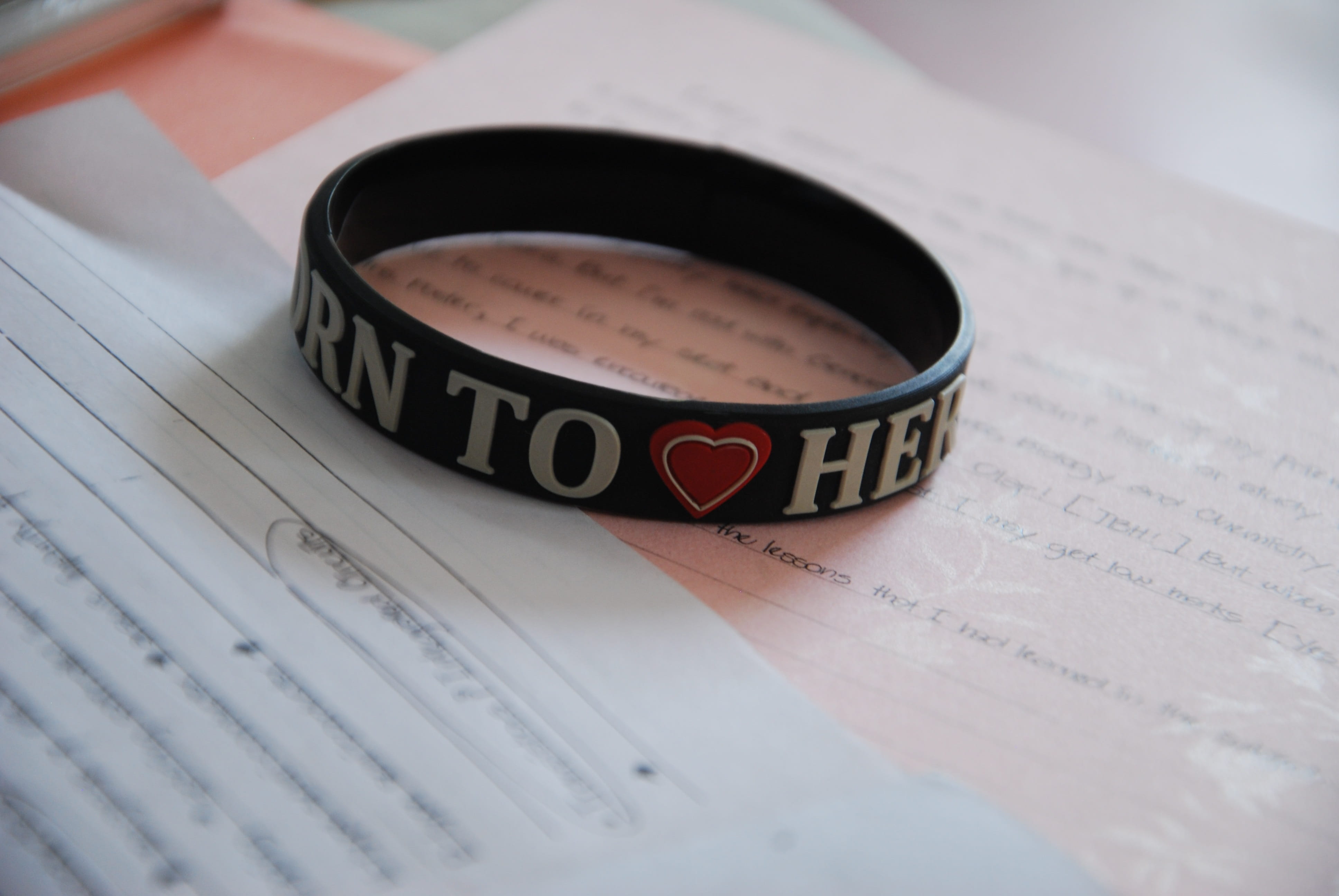 table, glasses, arts culture and entertainment, black, paper, text, wristband, eyeglasses, education, the media, 4K, rocker, number, close-up, publication, HD Wallpaper