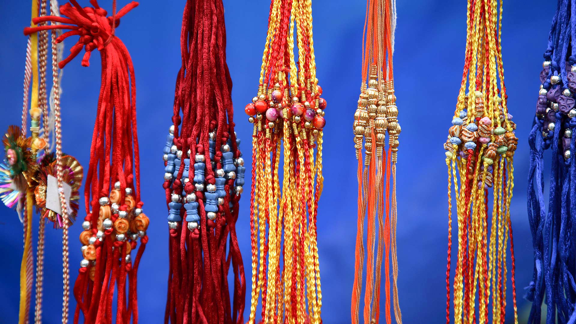 decoration, strand, 1080P, rakhis, India, HD Wallpaper