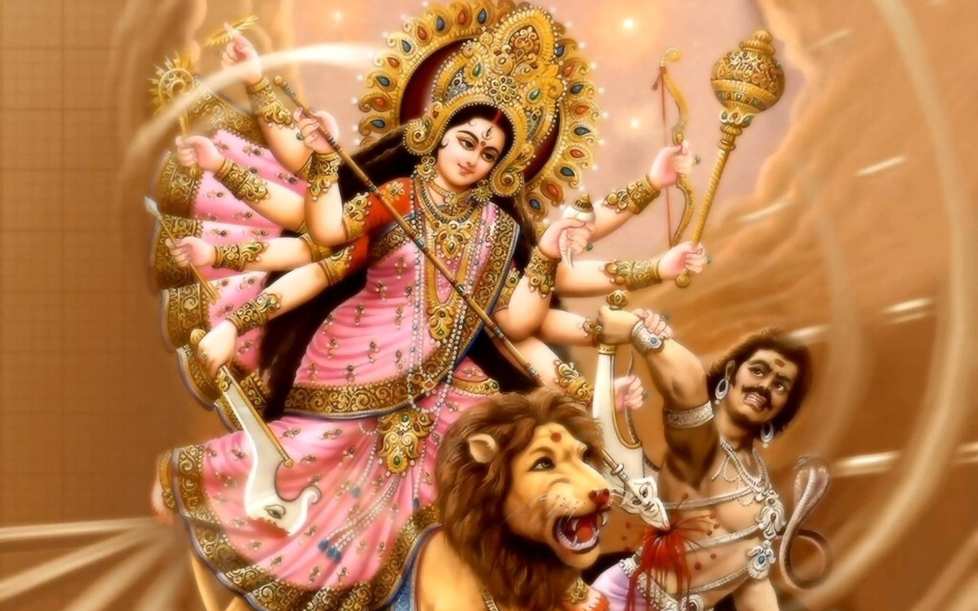 Dussehra, celebration, young women, clothing, adult, Festivals / Holidays, indian, 1080P, beautiful woman, women, young adult, looking at camera, indoors, HD Wallpaper