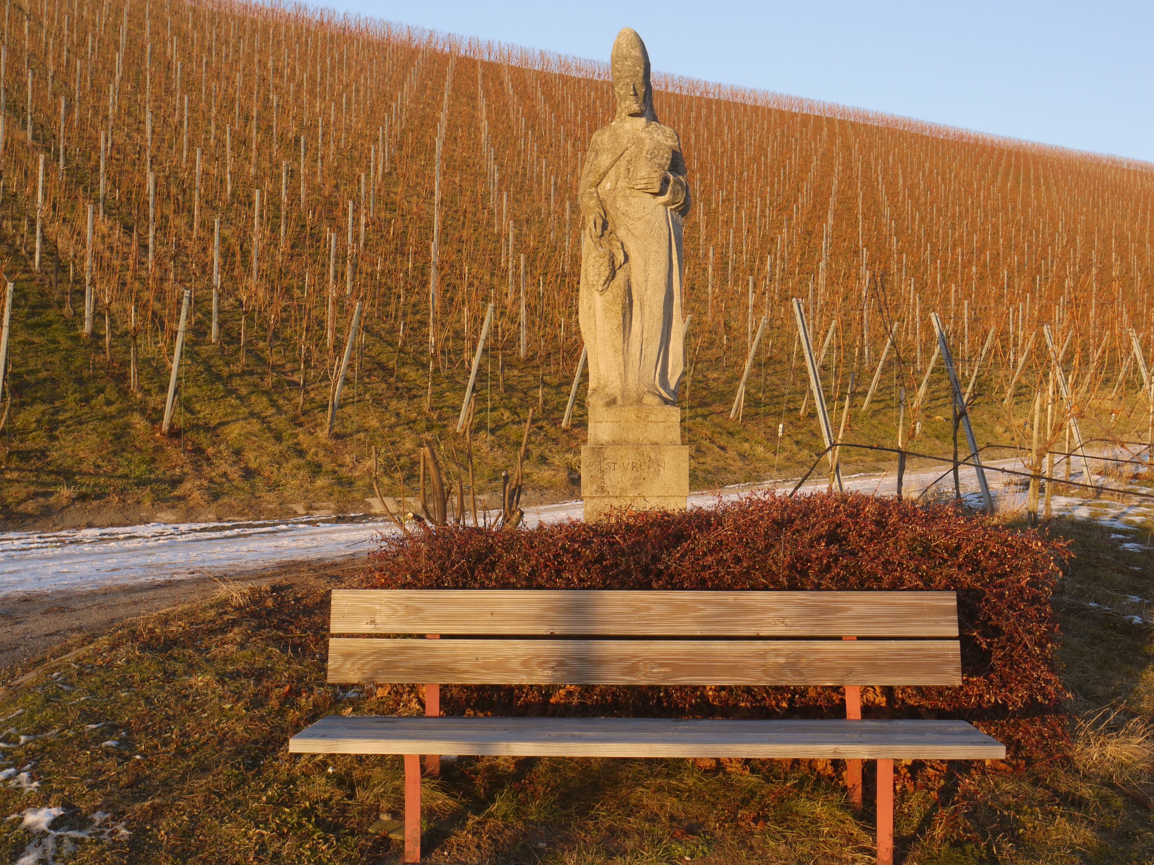 patron saint, creativity, plant, saint, field, land, vegetation calm, figure, bench, urban, sculpture, region, shy mountain, protection saint, heilbronn, HD Wallpaper