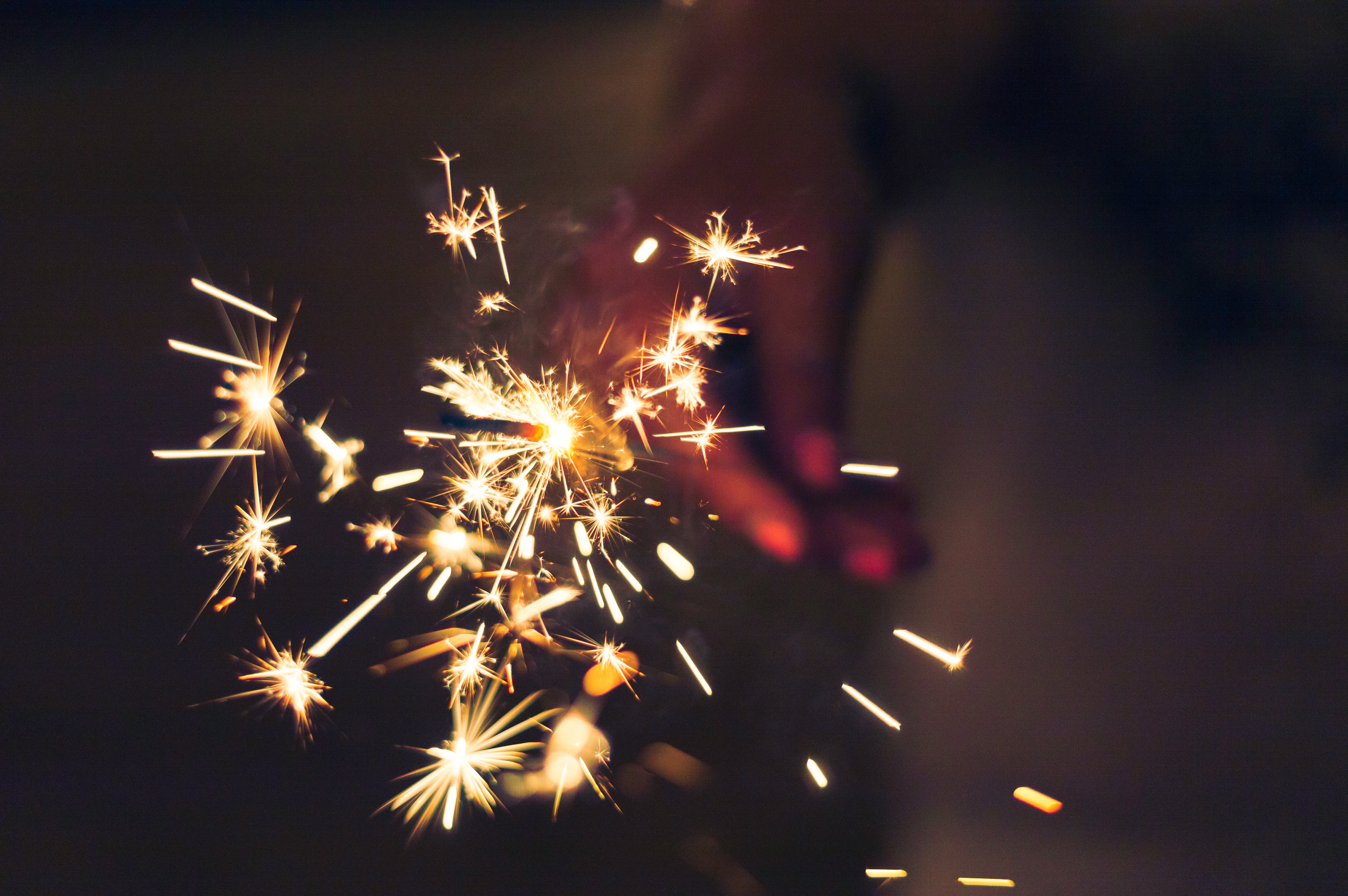 arts culture and entertainment, long exposure, exploding, flame, entertainment event, burning, sparkler, lights, celebration, dark, 5K, motion, blurred motion, HD Wallpaper