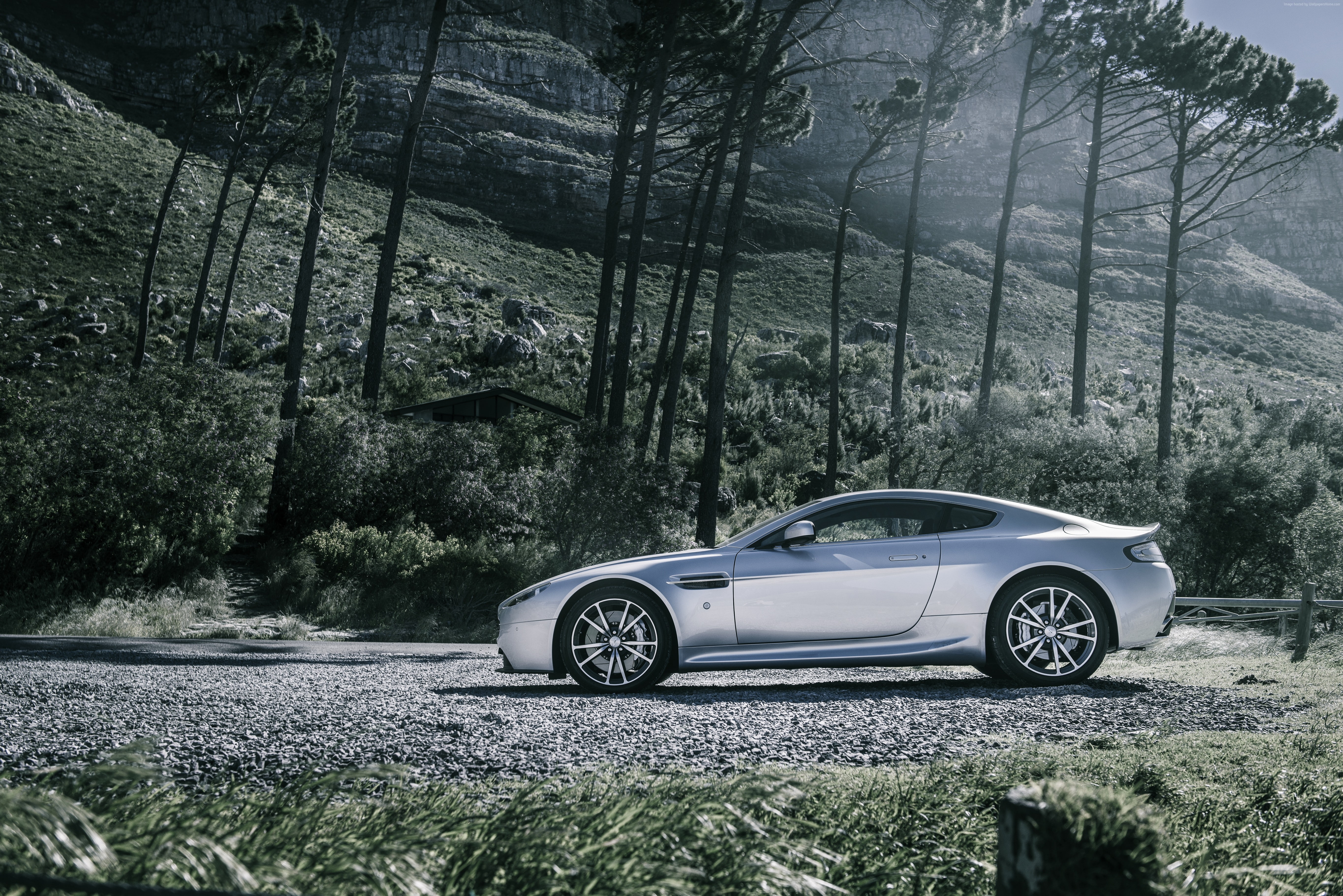 Aston Martin, Gran Turismo, nature, sports car, plant, day, non-urban scene, motor vehicle, outdoors, stationary, Aston Martin V8 Vantage, land vehicle, HD Wallpaper