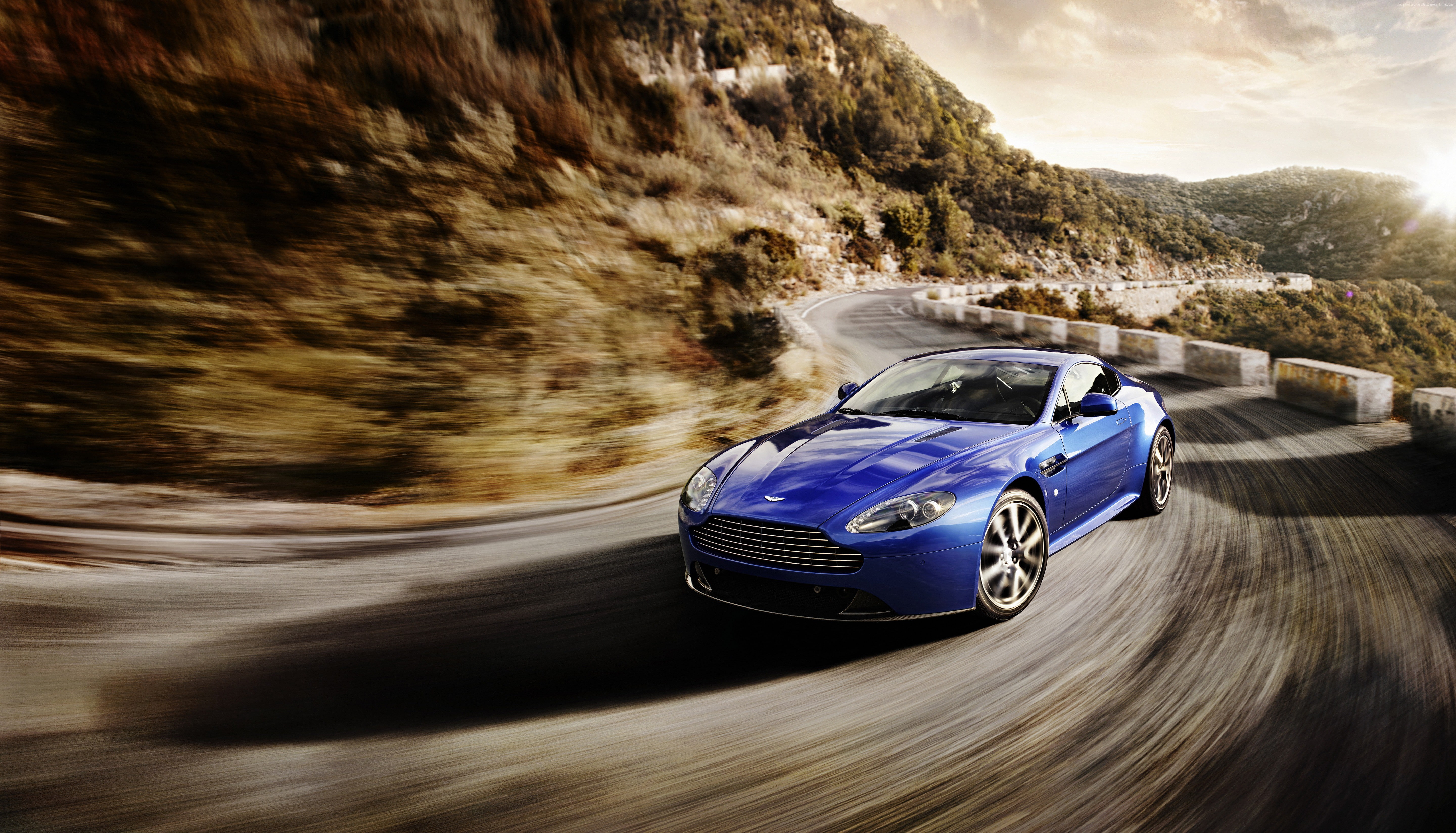 sports car, V12, test drive, review, 5K, v8, silver, speed, Zagato, Aston Martin Vantage, HD Wallpaper