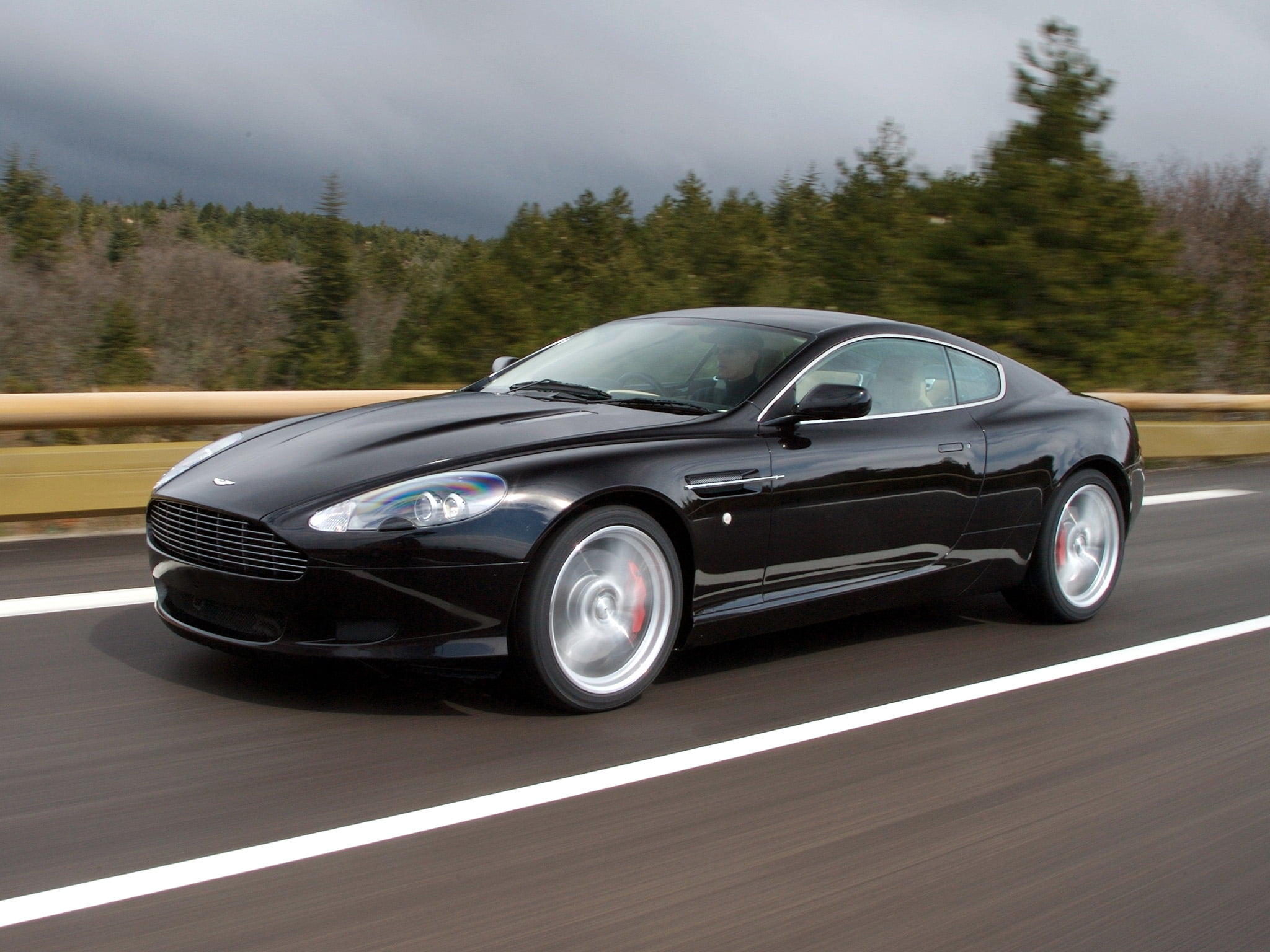motor Vehicle, cars, asphalt, mode of transportation, nature, engine, supercar, style, aston, car, luxury, 2006, outdoors, 1080P, transportation, editorial, HD Wallpaper