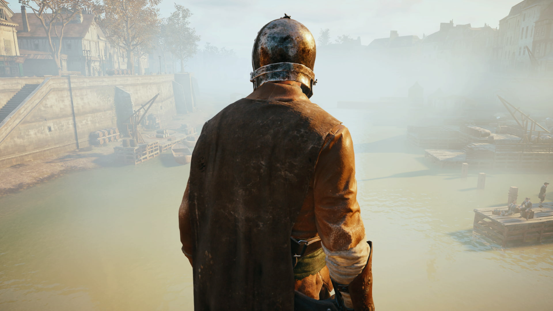 one person, city, outdoors, real people, built structure, day, Assasins Creed Unity, lifestyles, rear view, Asassins Creed Unity Dead Kings, men, building exterior, HD Wallpaper