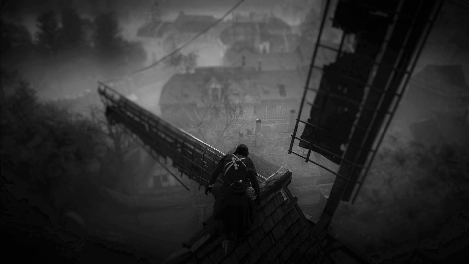 working, Asassins Creed Unity Dead Kings, industry, construction industry, construction worker, men, protective workwear, 1080P, ladder, nature, construction site, HD Wallpaper