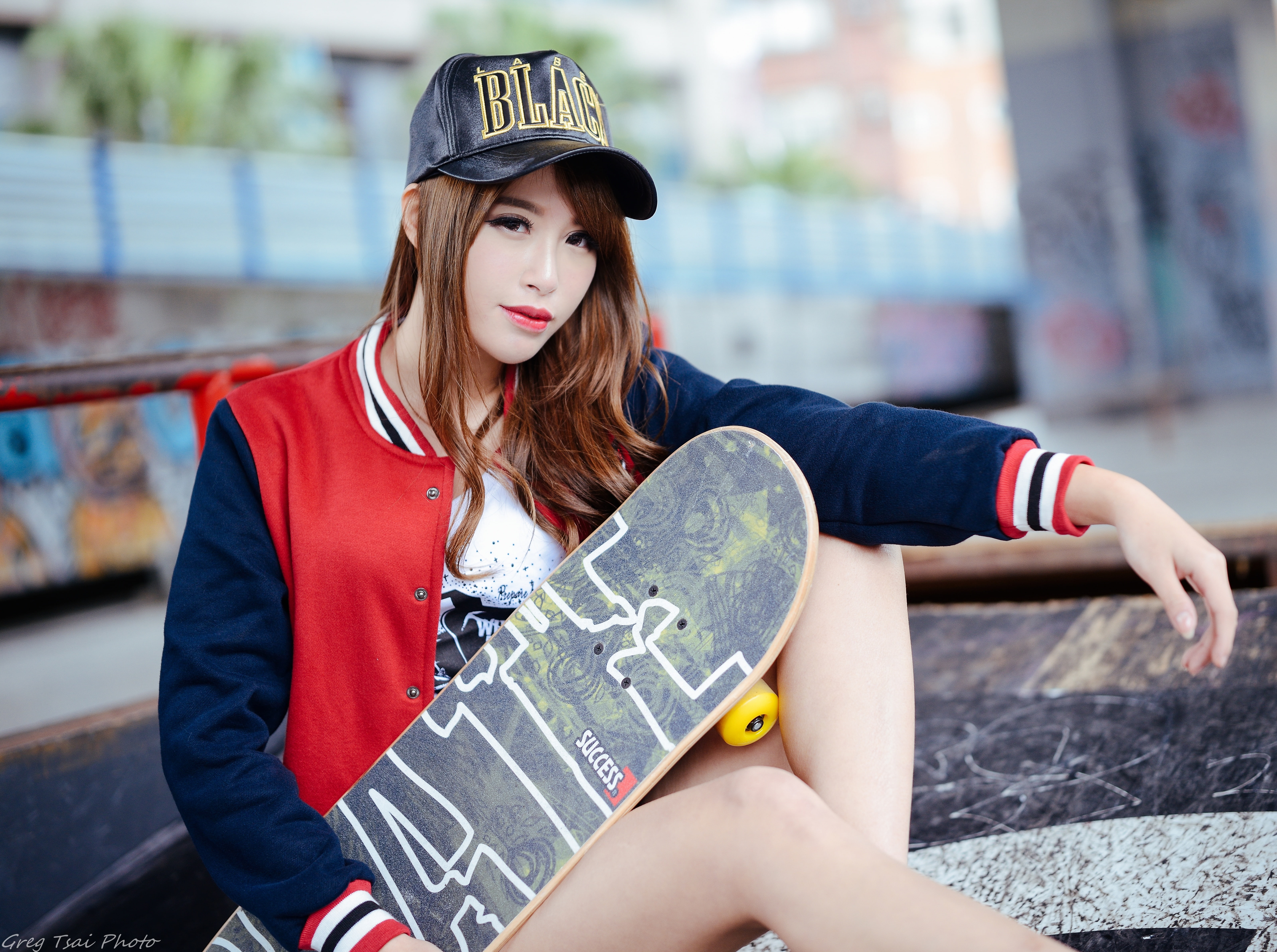 day, People, asiatic, teenager, leisure activity, Asian, 5K, Cool, focus on foreground, hairstyle, lifestyles, cap, Model, dyed hair, Skateboard, clothing, HD Wallpaper