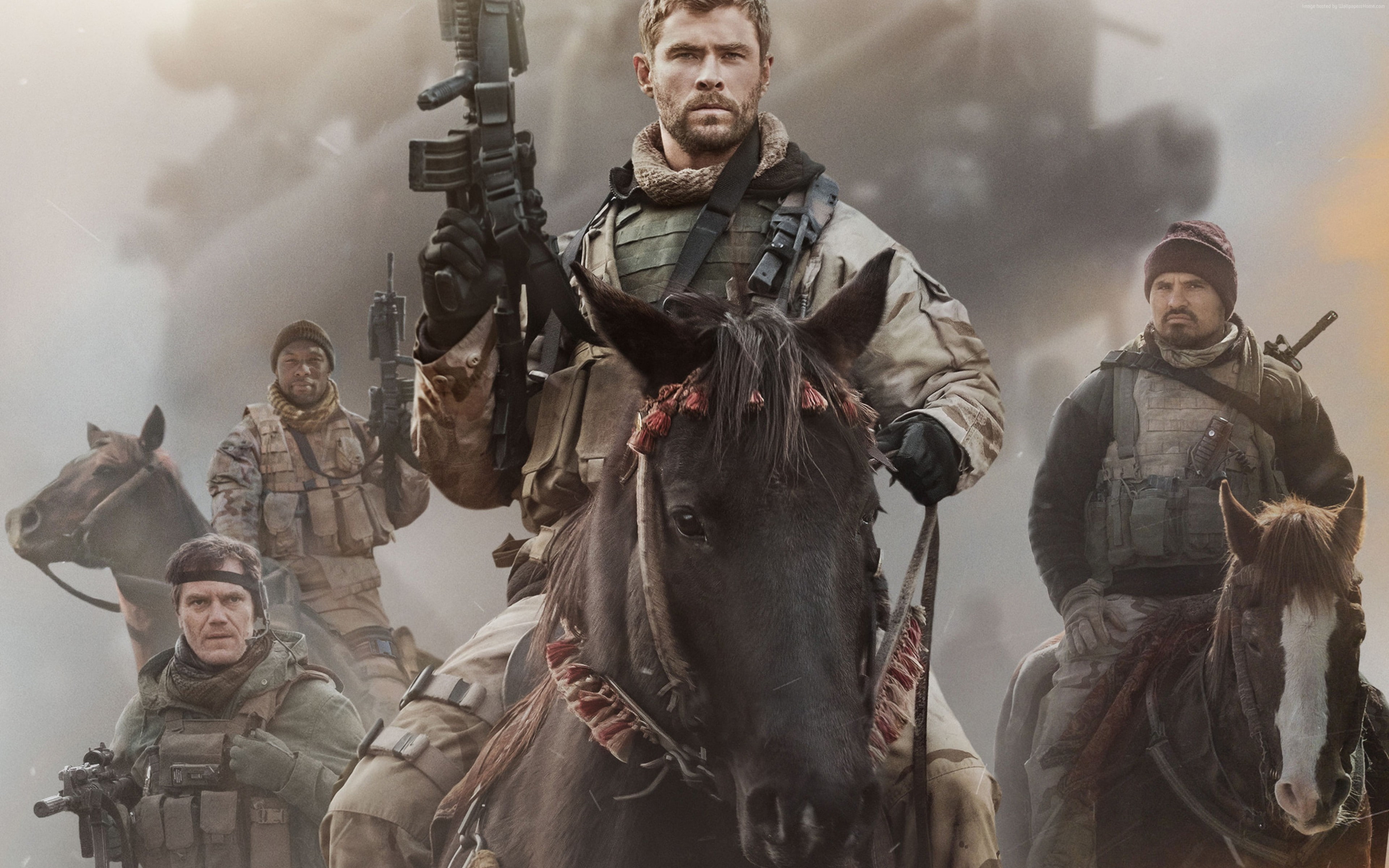 4K, 4k, 12 Strong, Chris Hemsworth, HD Wallpaper