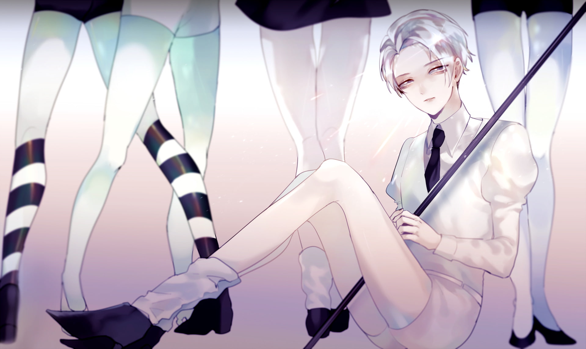 Anime, Phosphophyllite (Houseki no Kuni), Ghost Quartz (Houseki no Kuni), 1080P, Houseki no Kuni, Lapis Lazuli (Houseki no Kuni), Cairngorm (Houseki no, HD Wallpaper