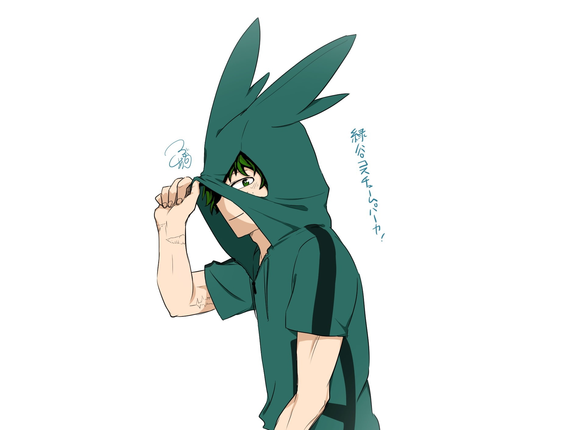 Izuku Midoriya, art, guy, Boku no Hero Academy, Fanart, 1080P, My Hero Academia, anime, HD Wallpaper