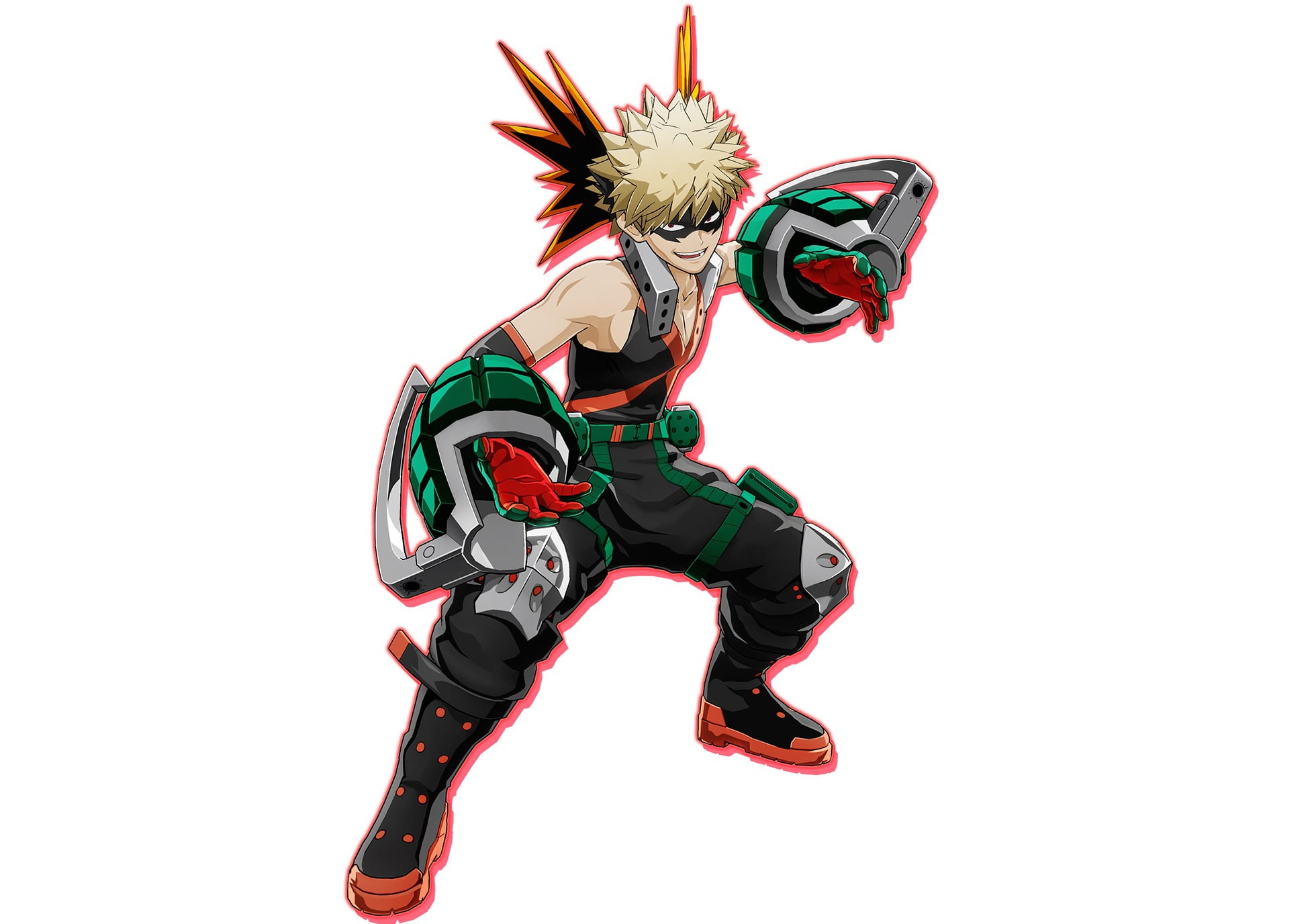guy, white background, Boku no Hero Academia: Ones Justice, Bakugou Katsuki, Boku no Hero Academy, smile, 1080P, HD Wallpaper