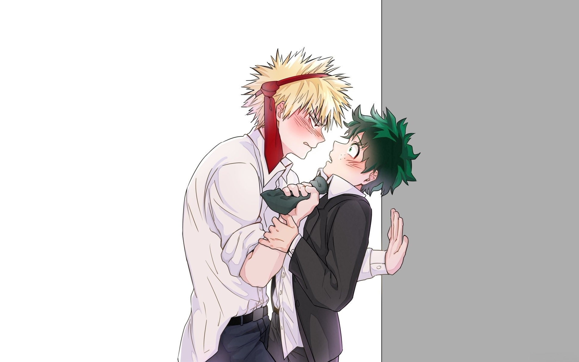 guys, 1080P, Boku no Hero Academy, red, My hero Academy, HD Wallpaper